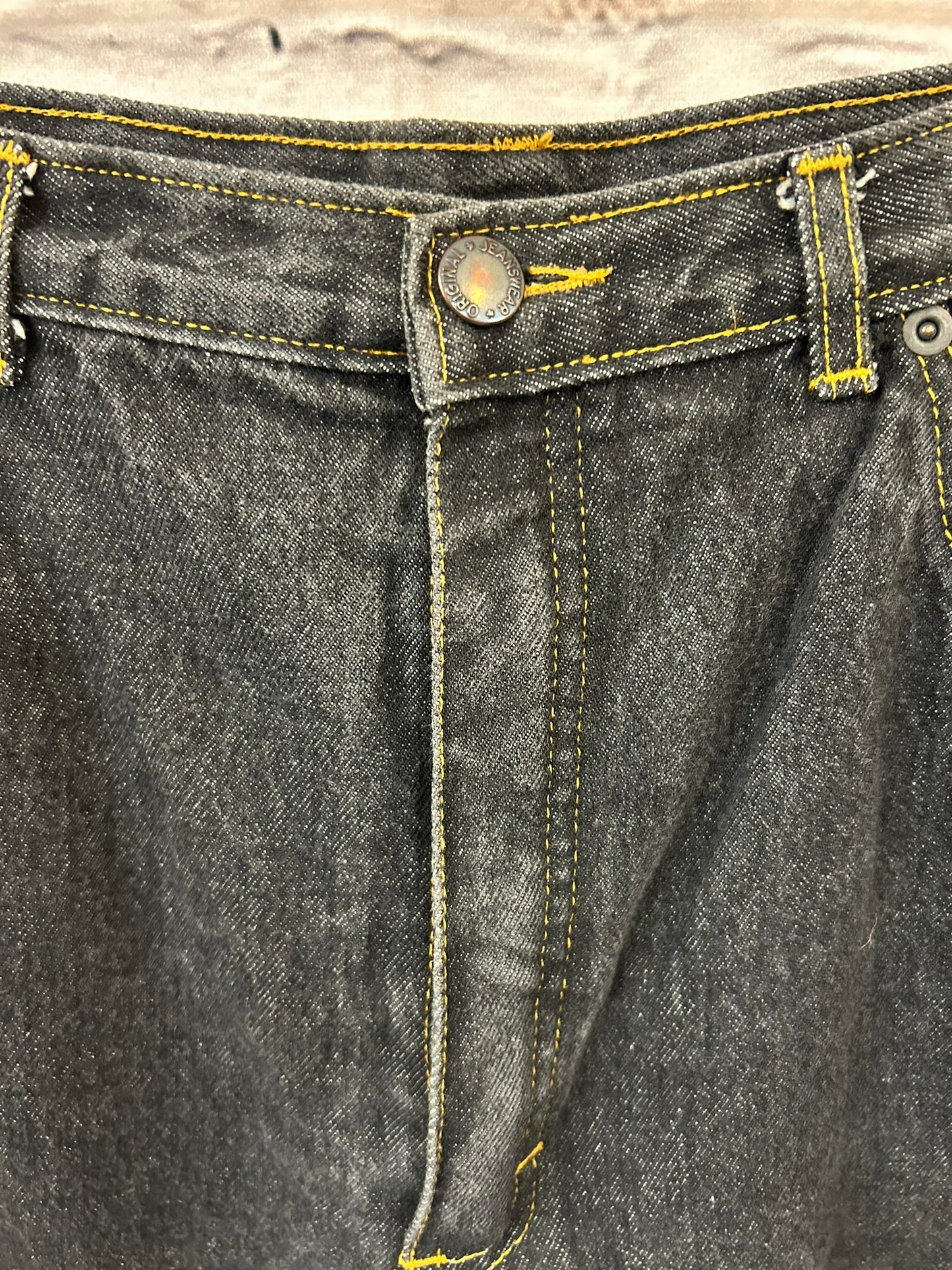 1990s Style Grey High Waisted Jeans Size 14-16
