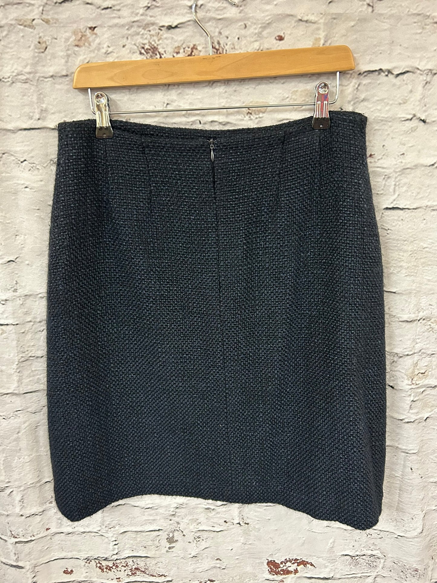 Designer 00s Navy Wool Skirt Size 12