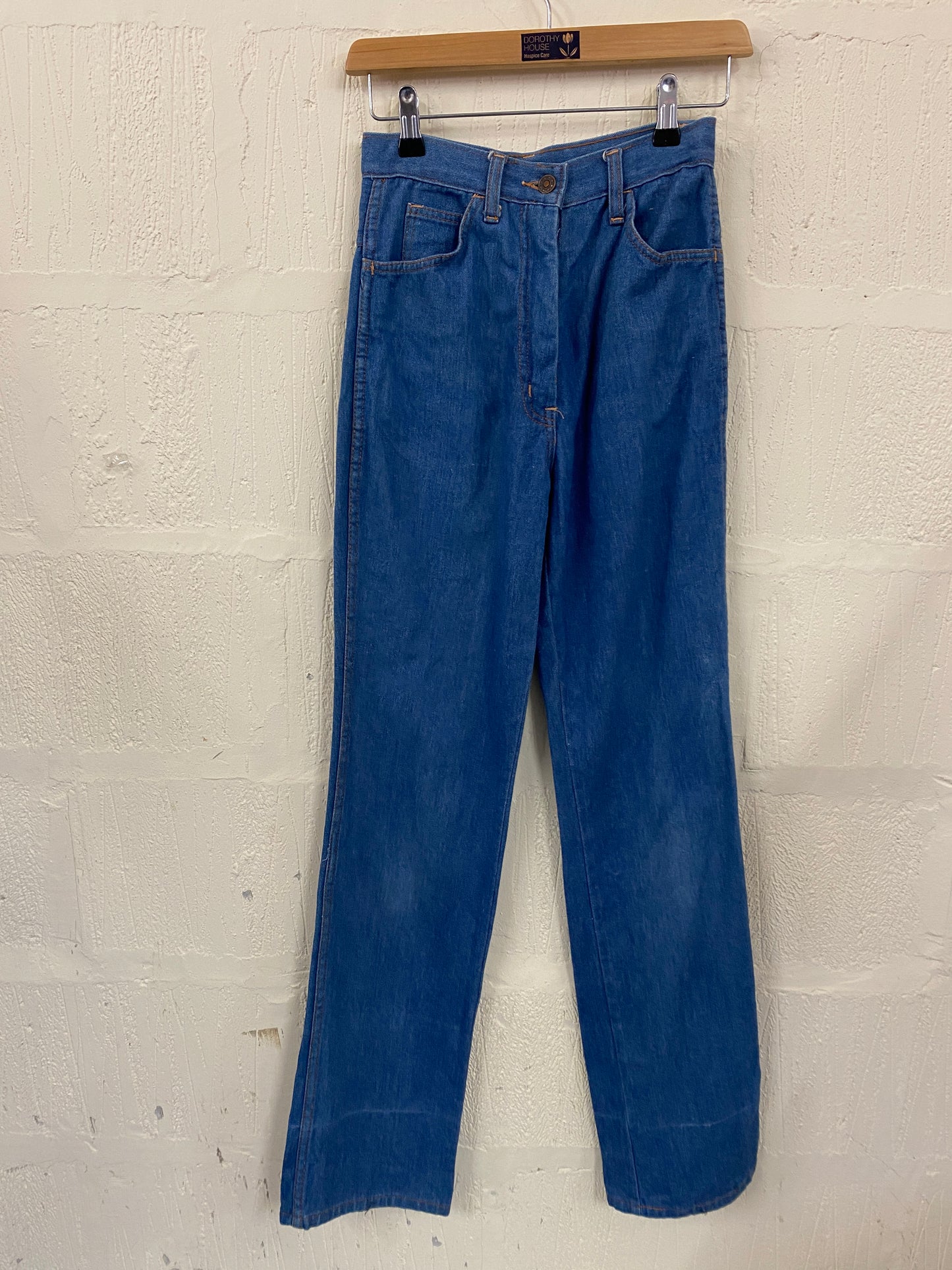 Vintage Straight Leg High Waist Denim Jeans Size 4 W 24" L 32"