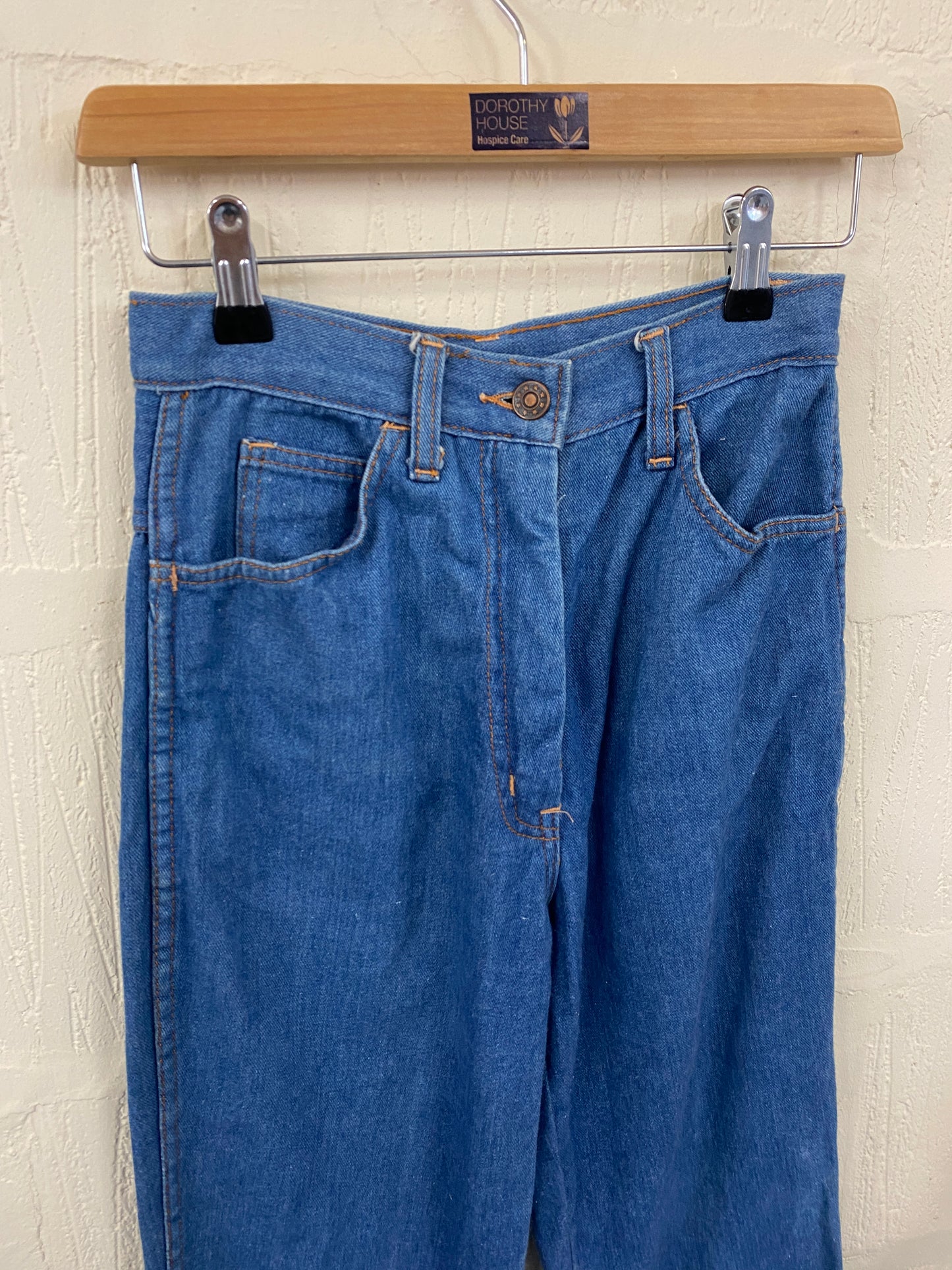 Vintage Straight Leg High Waist Denim Jeans Size 4  W 24" L 32"