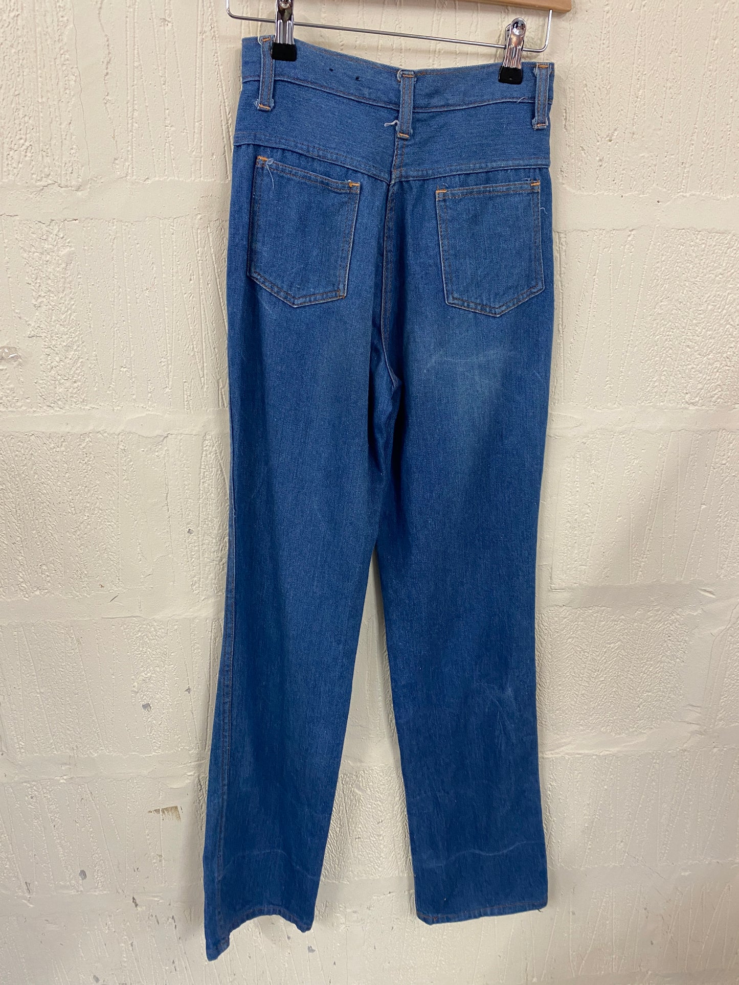 Vintage Straight Leg High Waist Denim Jeans Size 4 W 24" L 32"