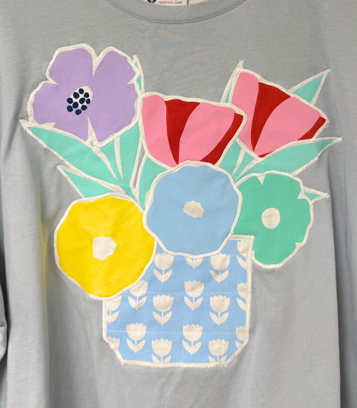 Threads for Care - Reworked T-Shirt in Baby Blue