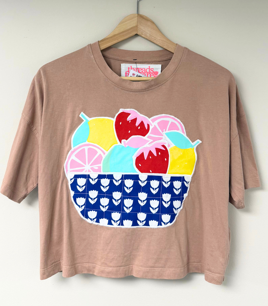 Threads for Care - Reworked T-Shirt in Dusty Pink