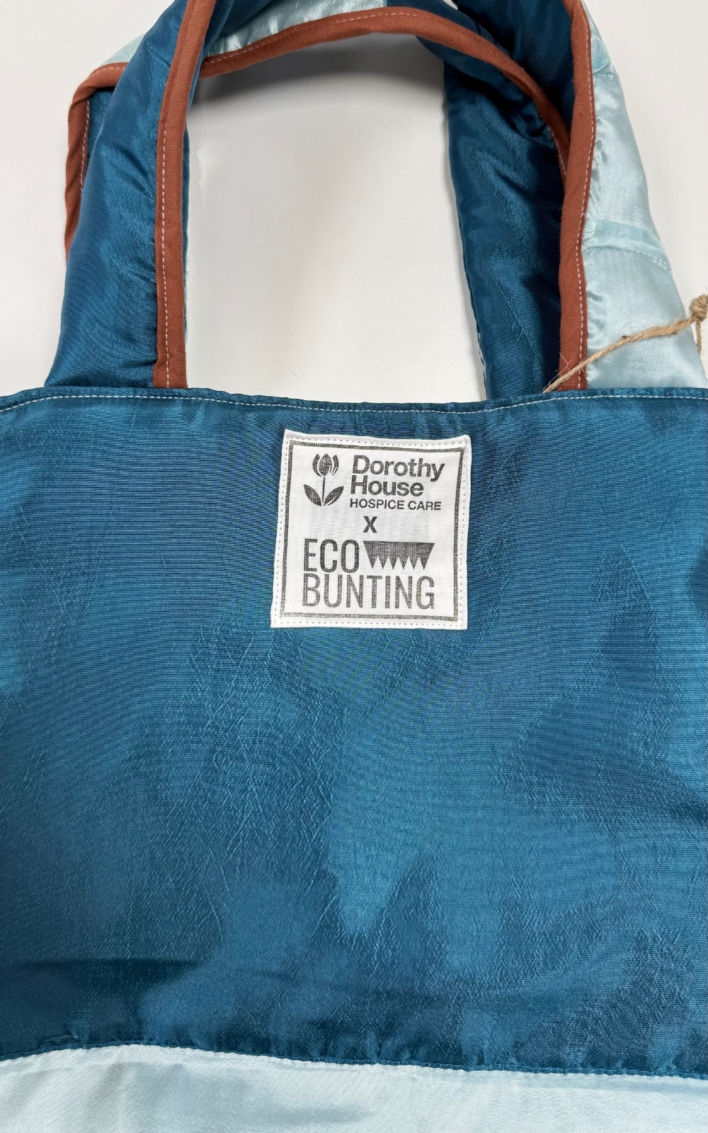 Threads for Care - Reworked Blue Tote Bag 50/50