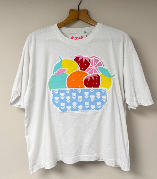 Threads for Care - Reworked T-Shirt in White