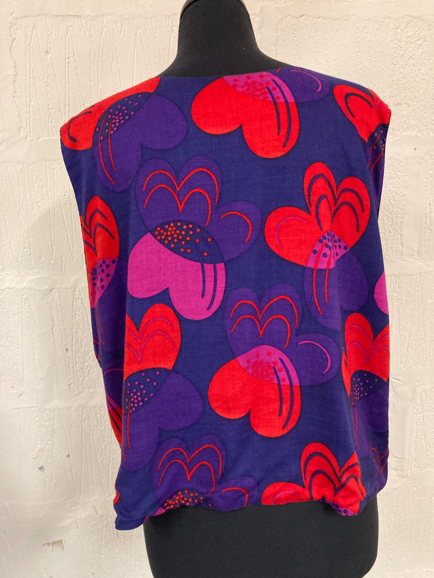 BNWT Purple and Red Reversible Waistcoat Size 18