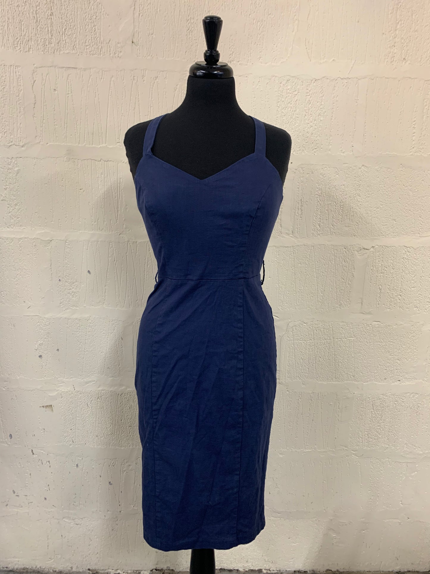 1950s Style Collectif Navy Dress Size 10