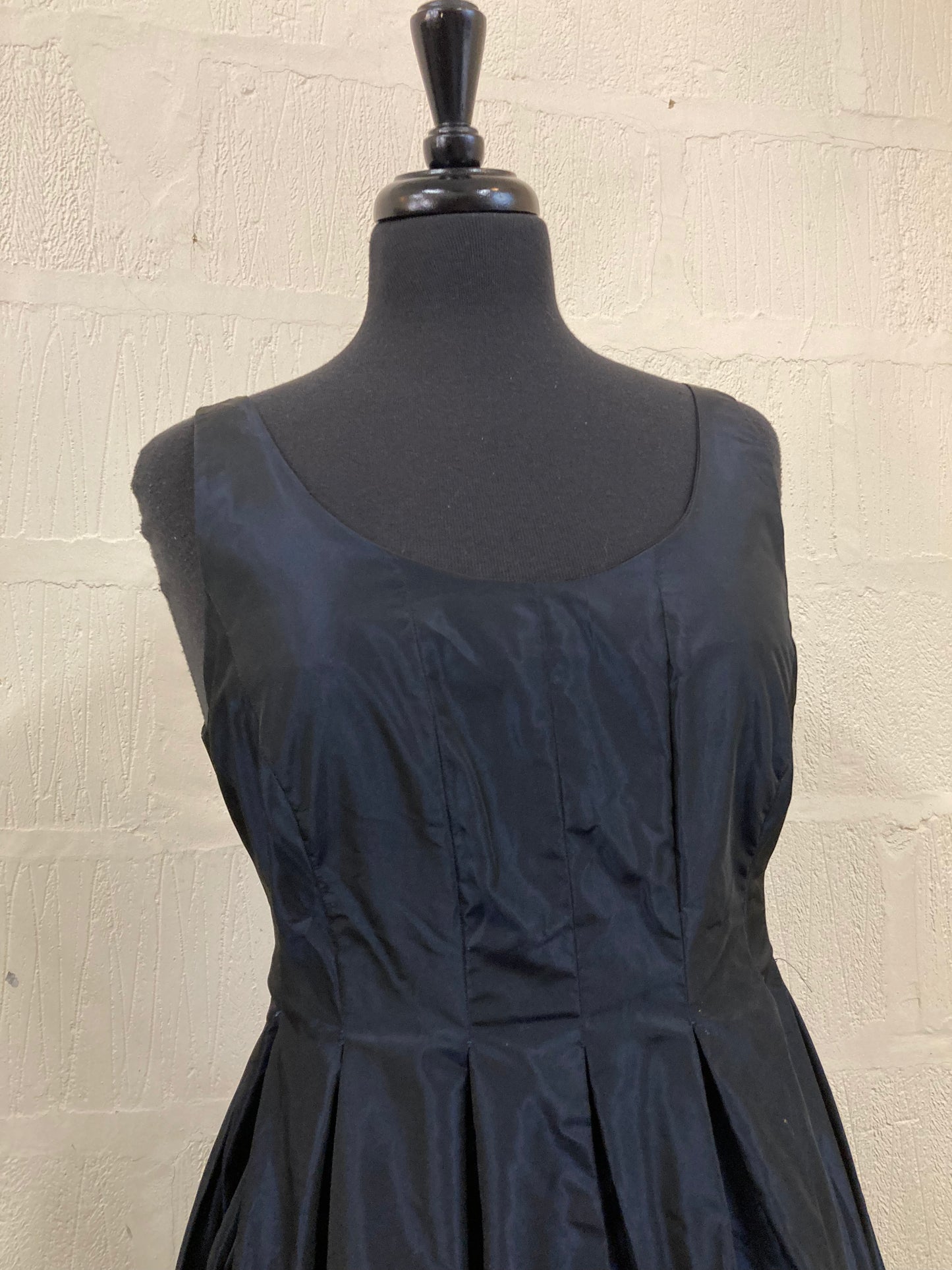 1990s Hand Made Midnight Blue Empire Line Evening Maxi Dress Size 10