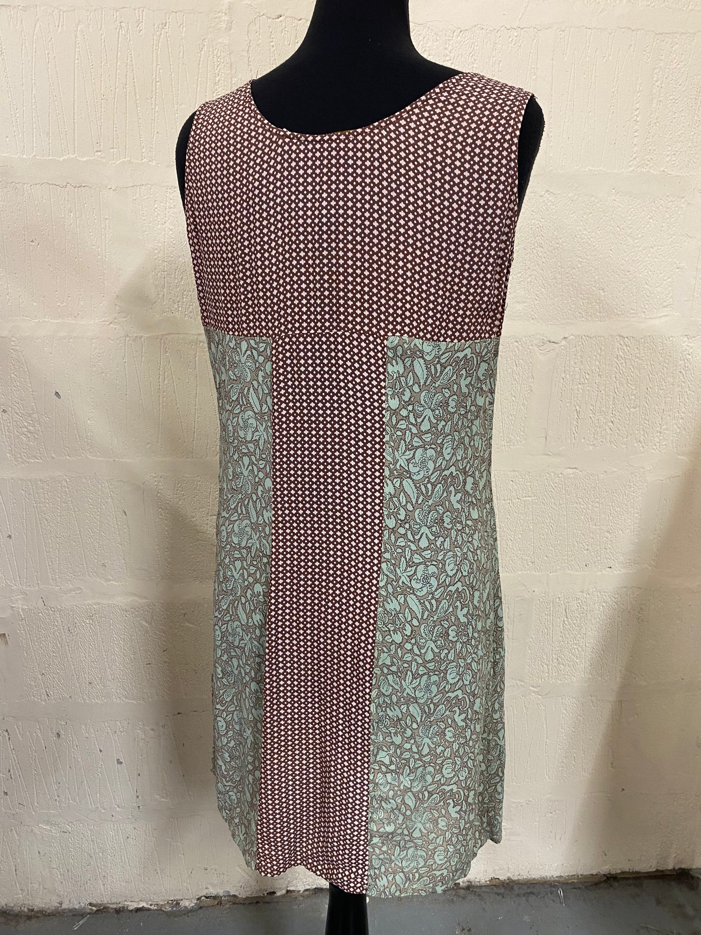 Clements Ribeiro Portobello Patterned Sleeveless Knee Length Dress Size 12