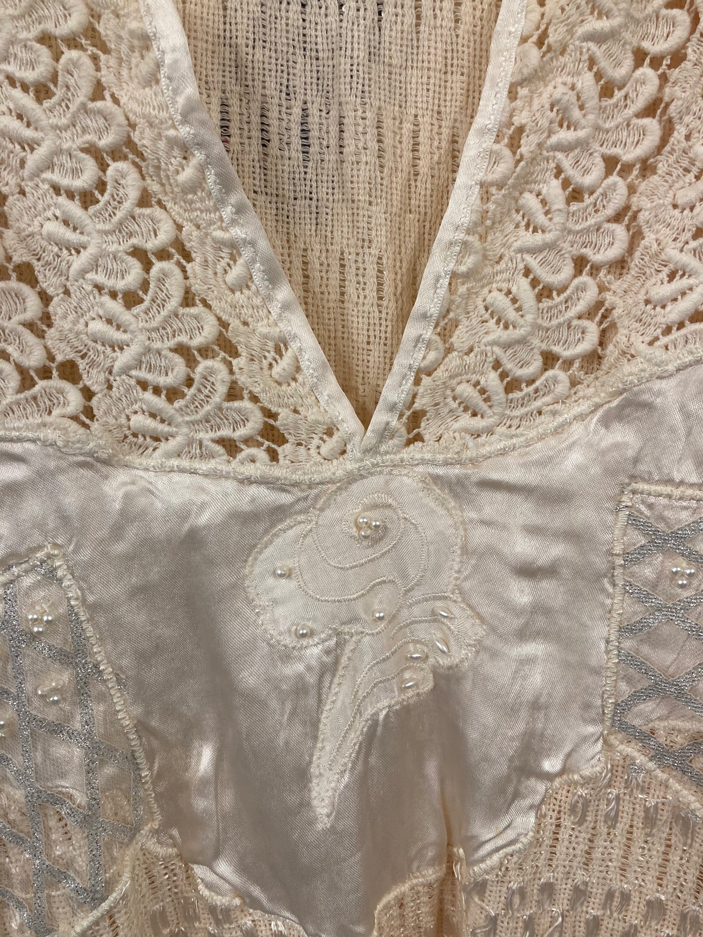 Italian Cream designer 80s Top size 14