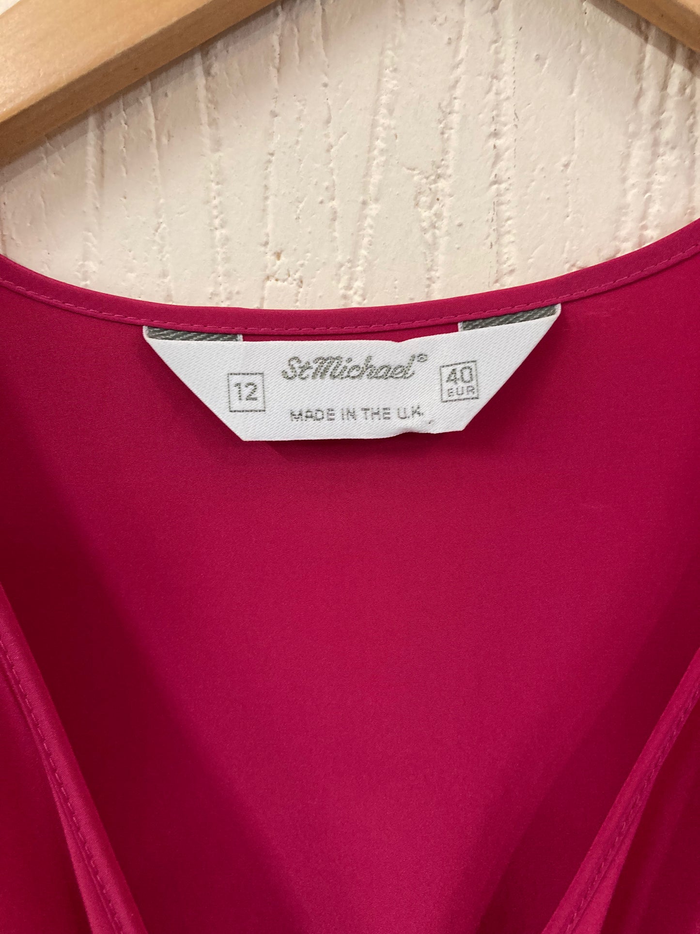 Vintage 1990s Style St Michael Pink Dress Size 8