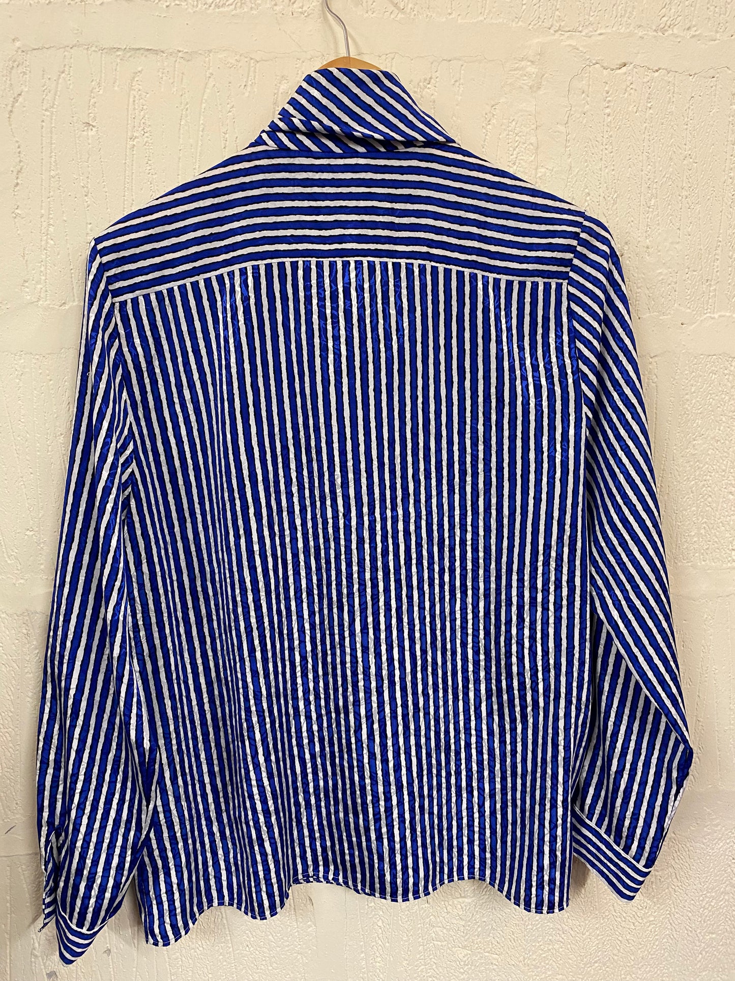 Vintage Blue Striped Shirt Size 12
