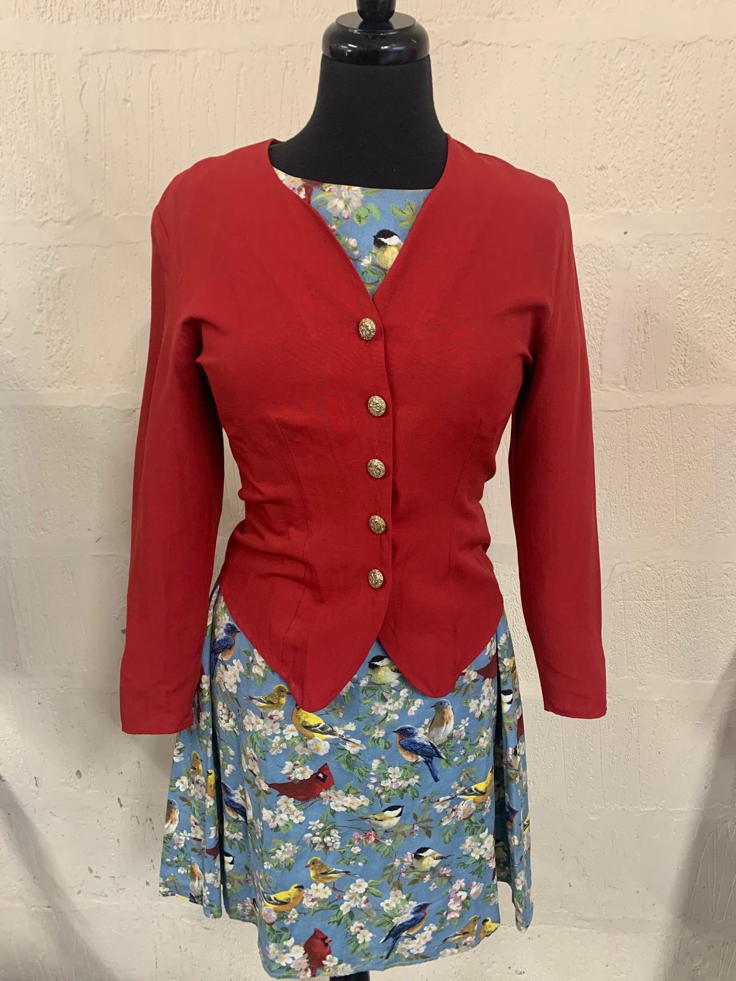 Vintage 1990s Red Light Weight Jacket Size 8