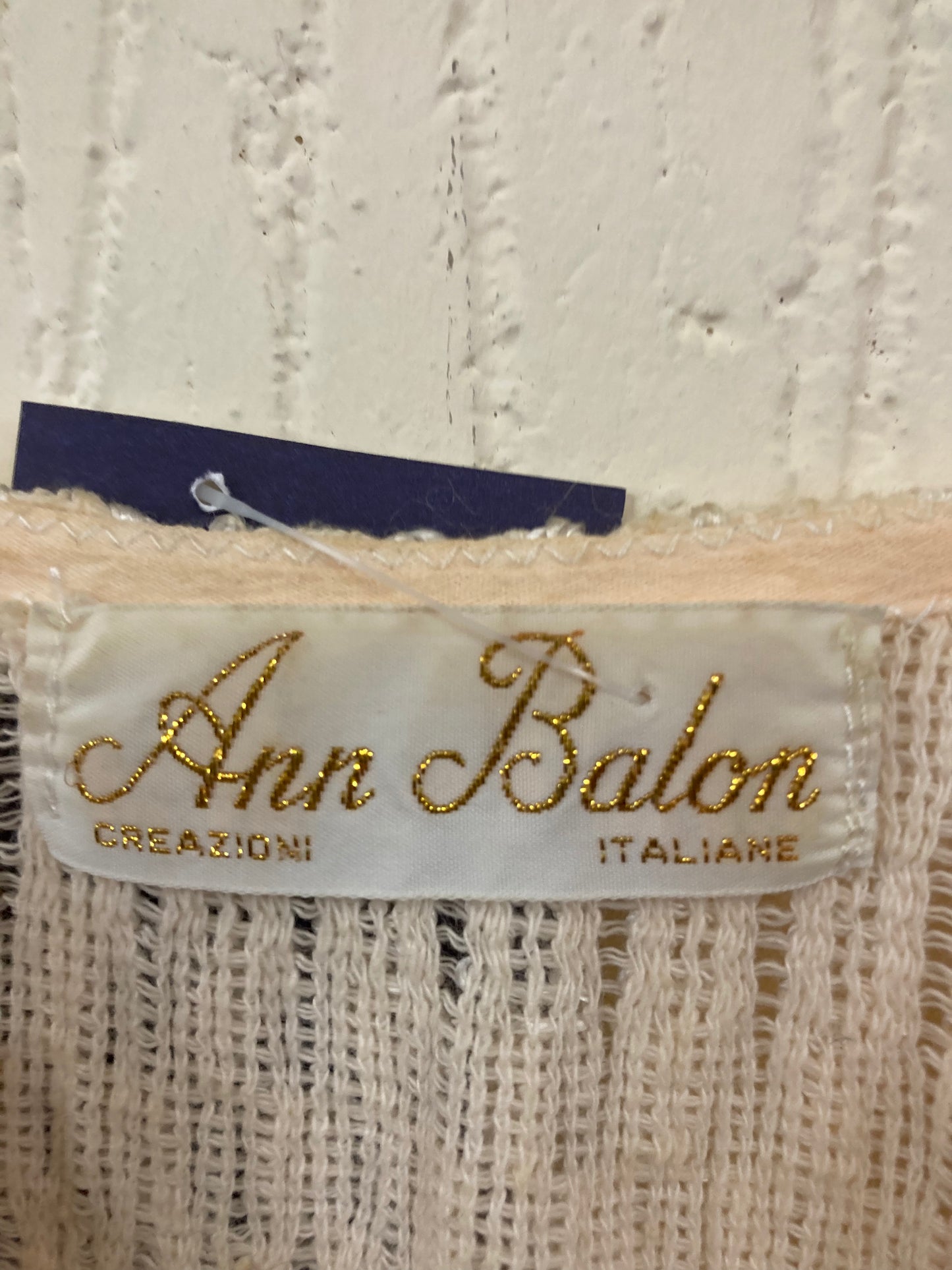Italian Cream designer 80s Top size 14
