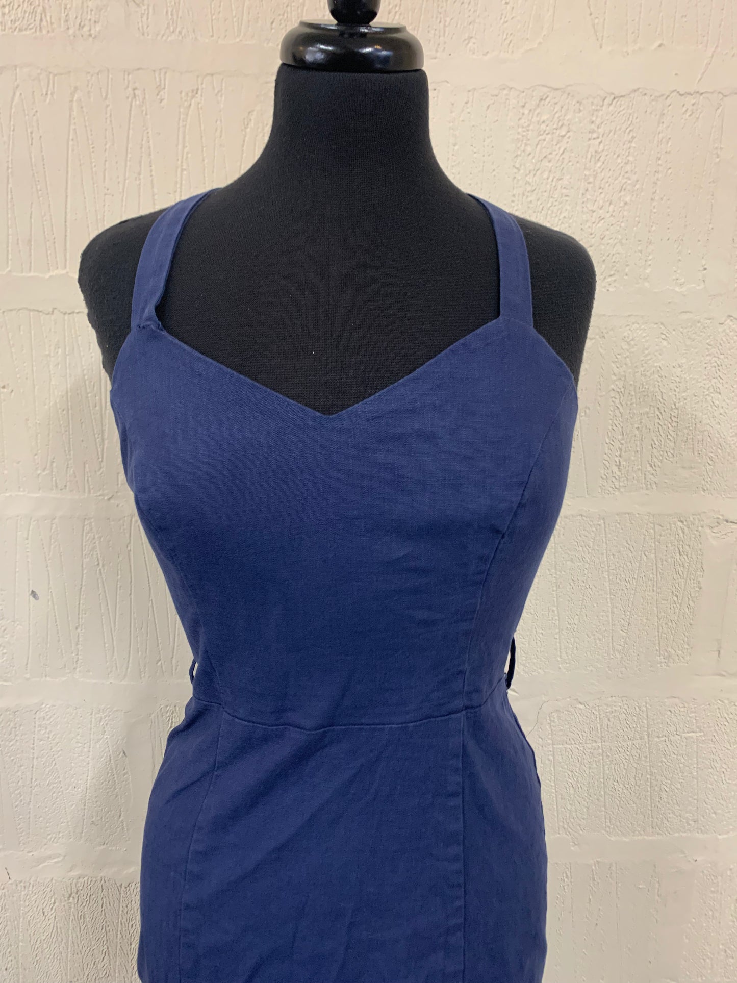1950s Style Collectif Navy Dress Size 10