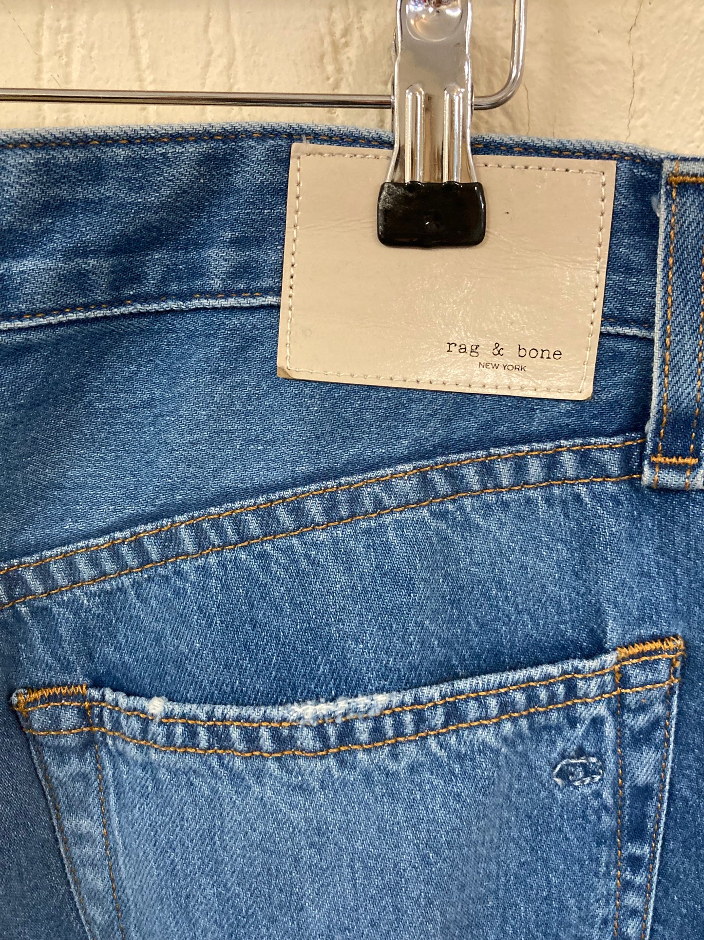 1990s Style Rag and Bone Denim Wide and Low Waist Jeans Size 30, Size 12