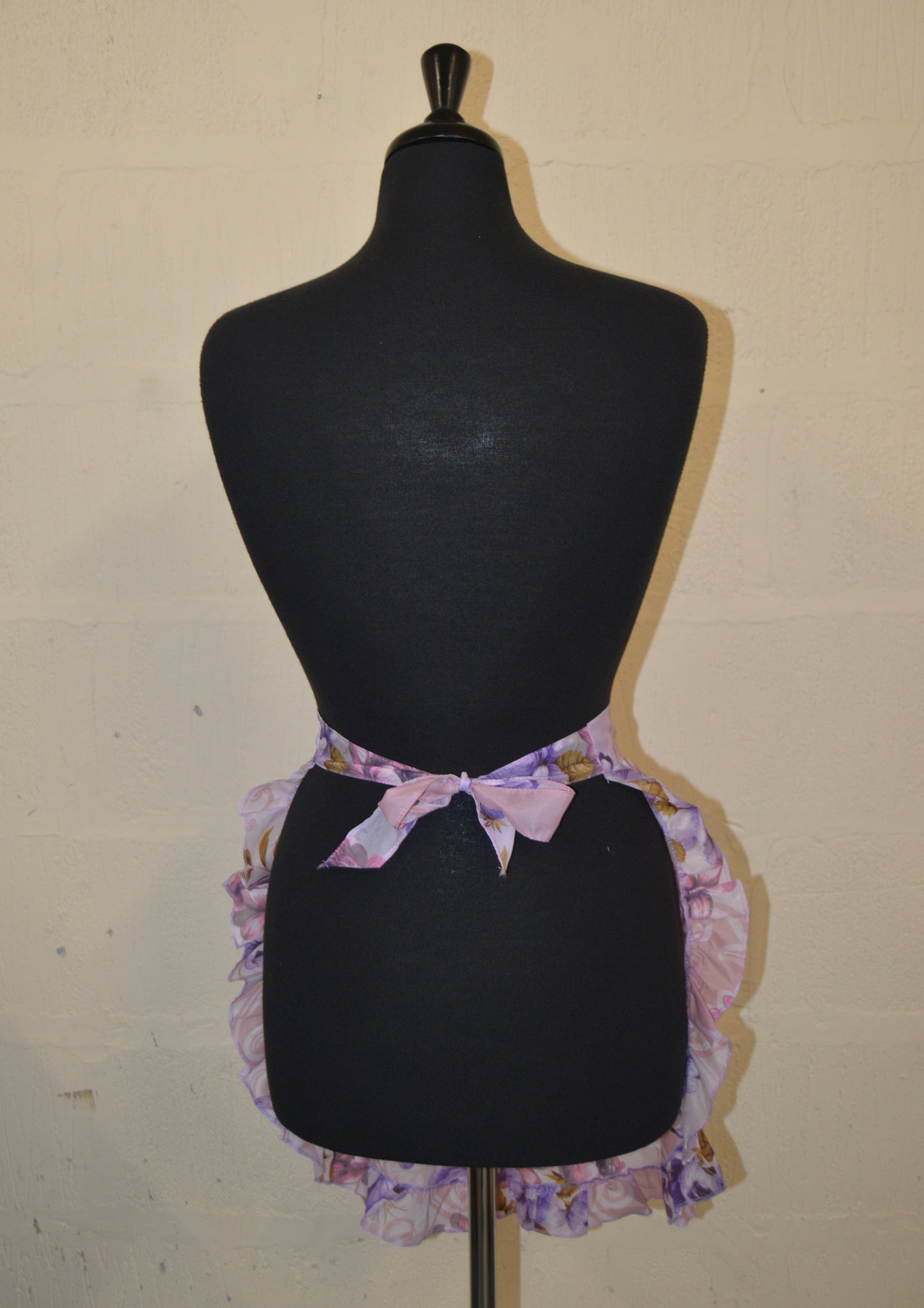 Vintage Purple and Pink Floral Apron