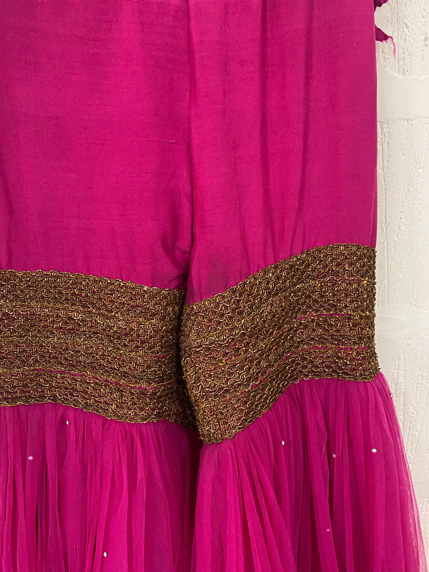 Vintage Magenta Indian Trouser Size 10