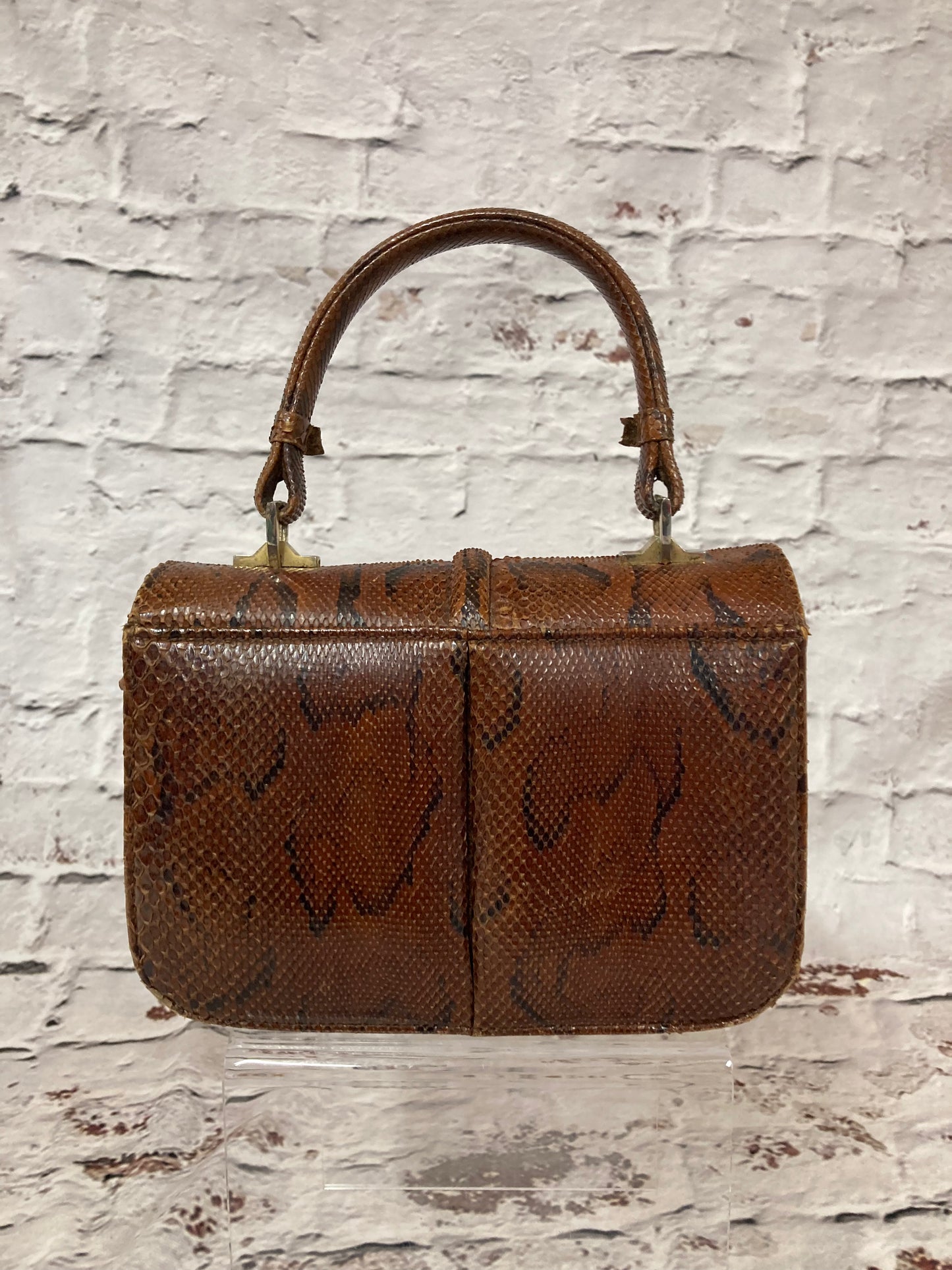 Vintage 1950s Style Snake Skin Handbag.