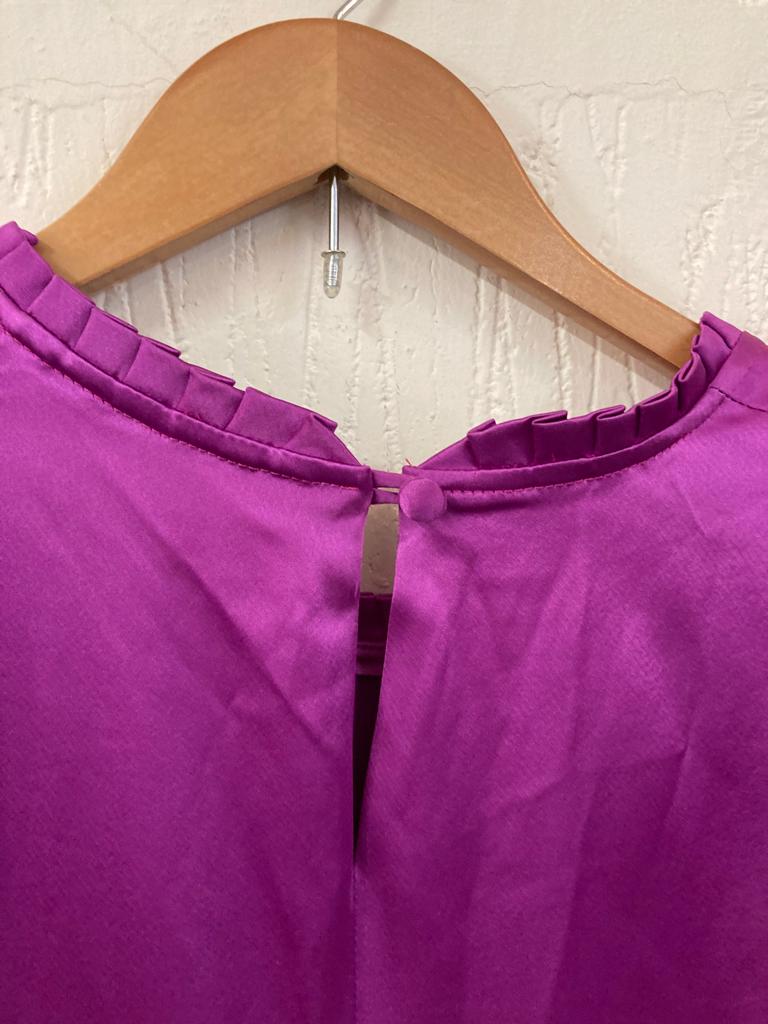 Celine Soria Purple Blouse Size 12-14