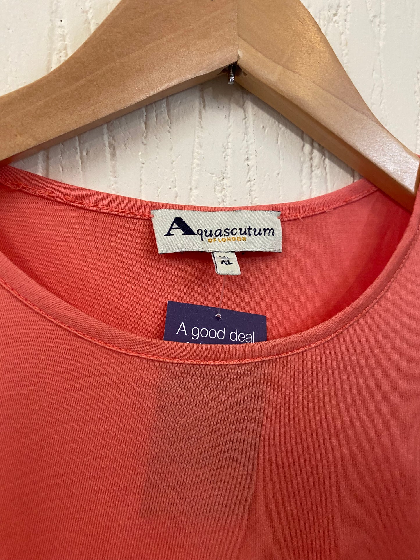 Vintage Aquascutum Coral T-Shirt Size 14