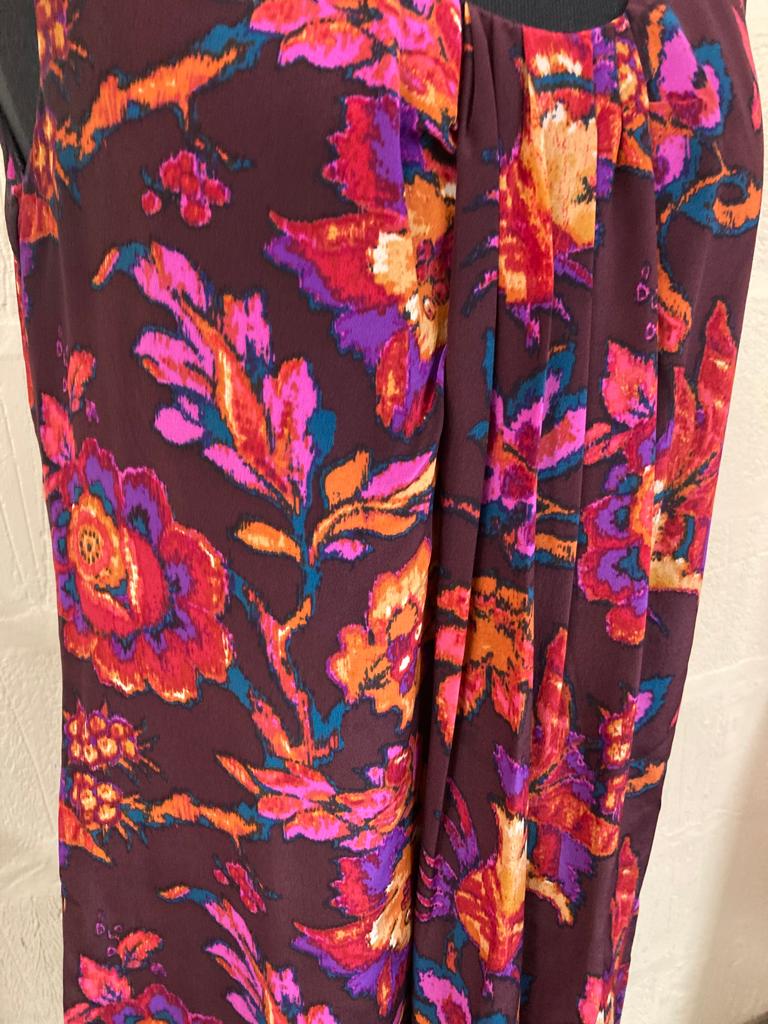 Anna Sui Sleeveless Multicoloured Silk Dress Size M