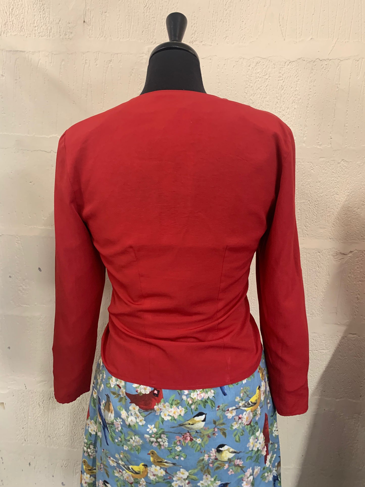 Vintage 1990s Red Light Weight Jacket Size 8