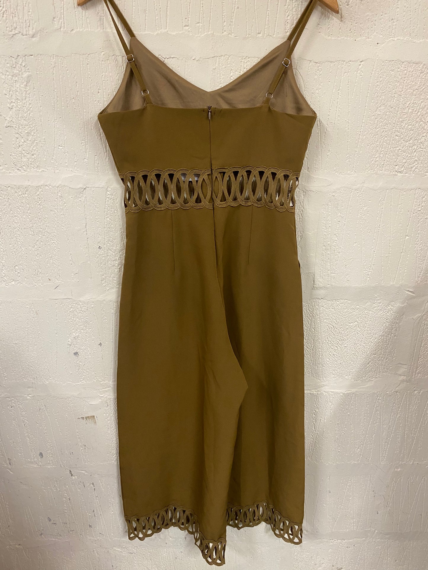 1990s Style Brown Jumpsuit Size 12