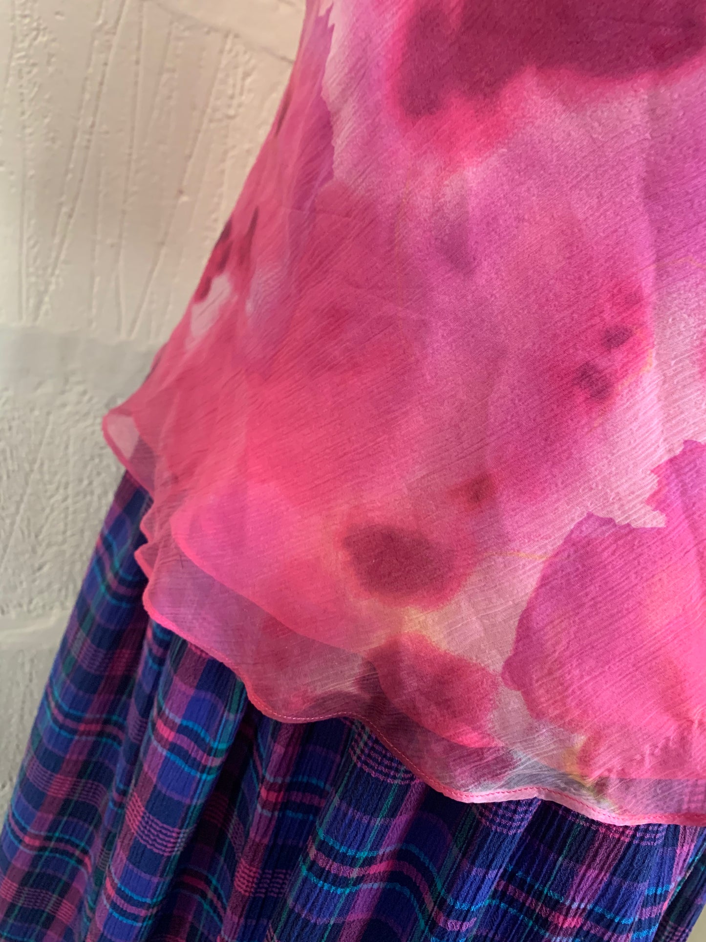 Vintage 1990s Frank Usher Pink Silk Camisole Top Size 14
