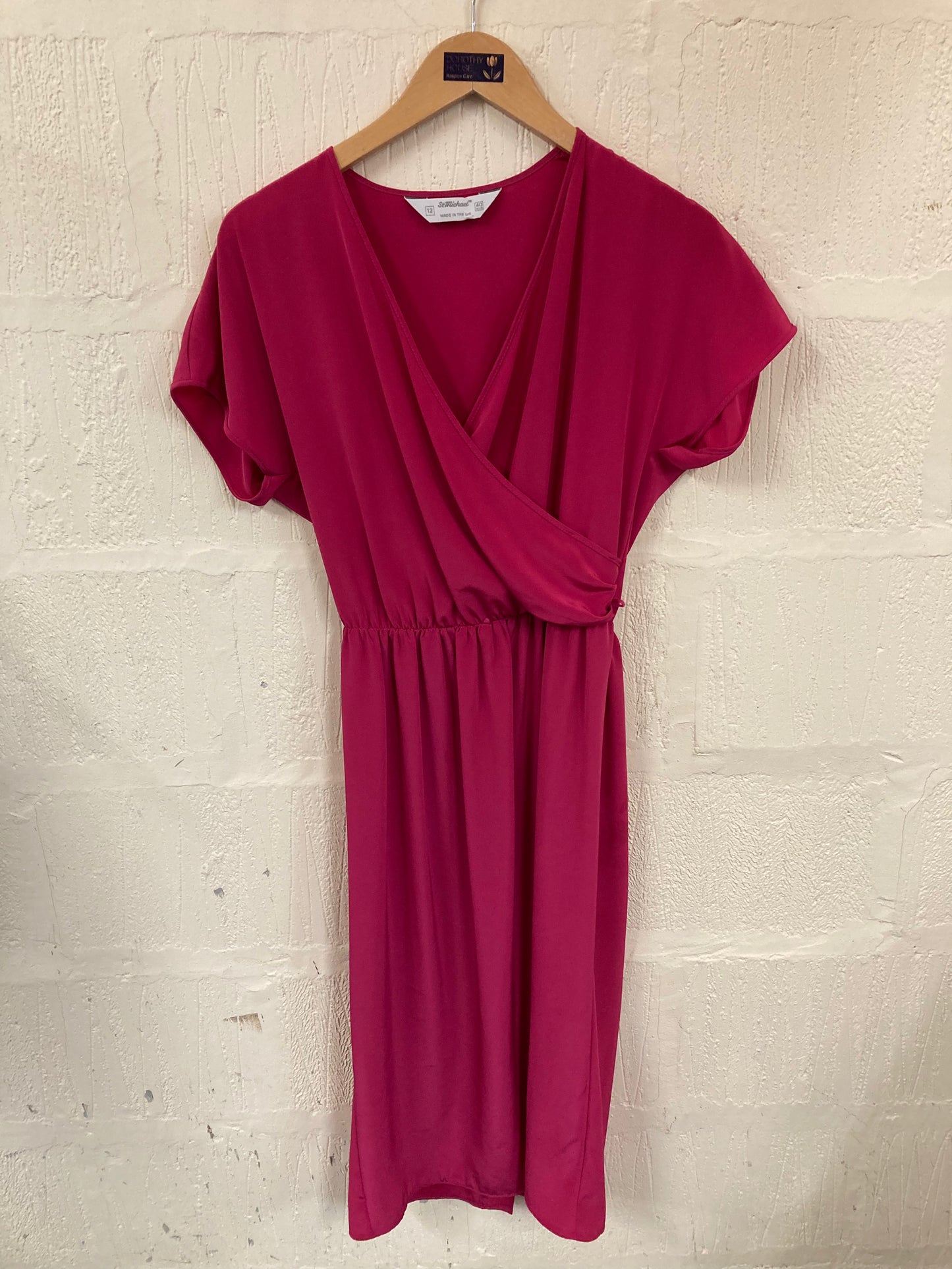 Vintage 1990s Style St Michael Pink Dress Size 8