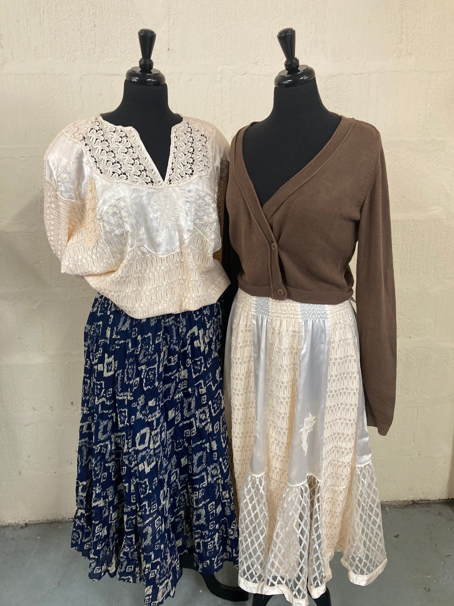 Italian Cream designer 80s Top size 14