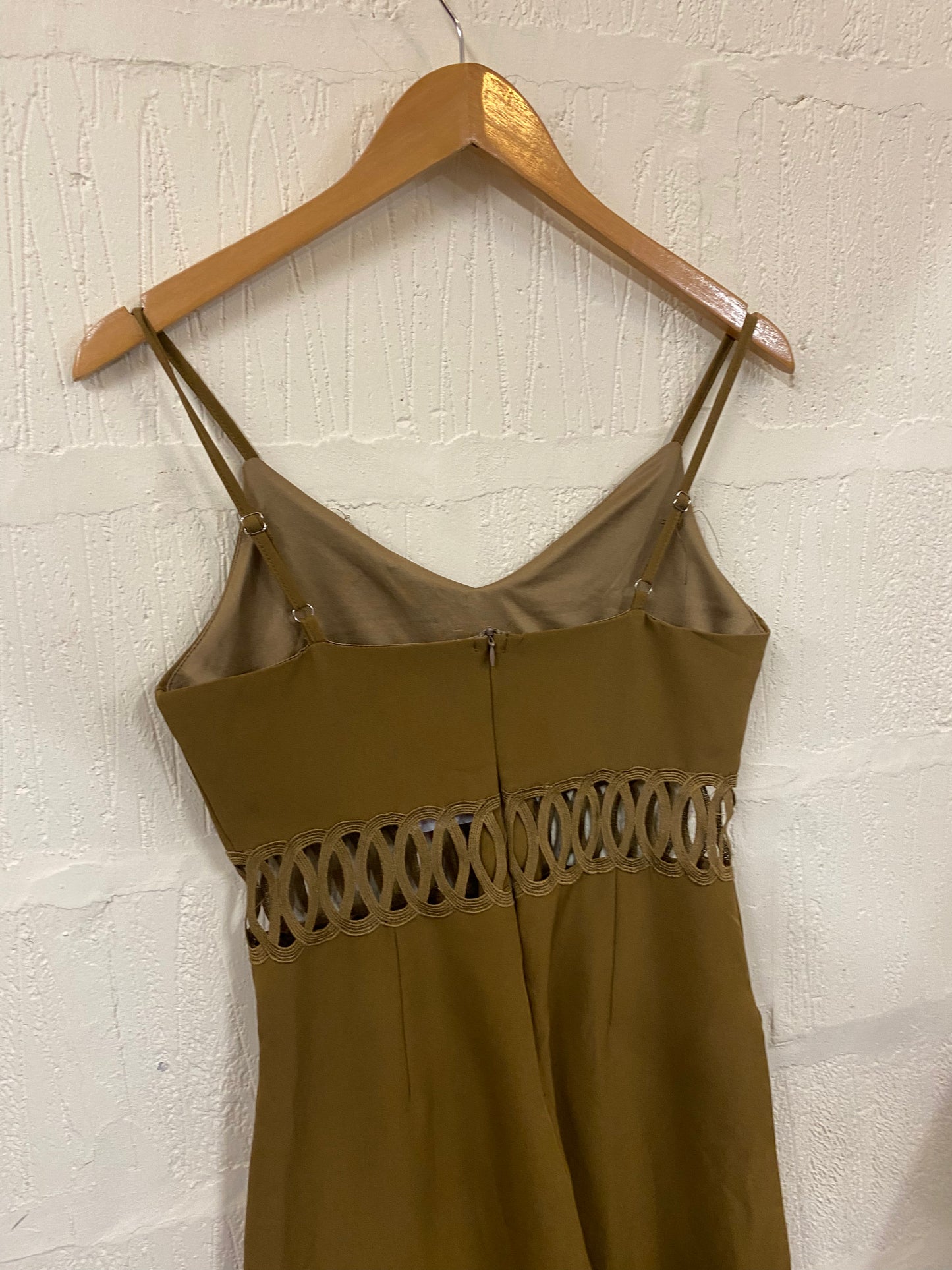 1990s Style Brown Jumpsuit Size 12