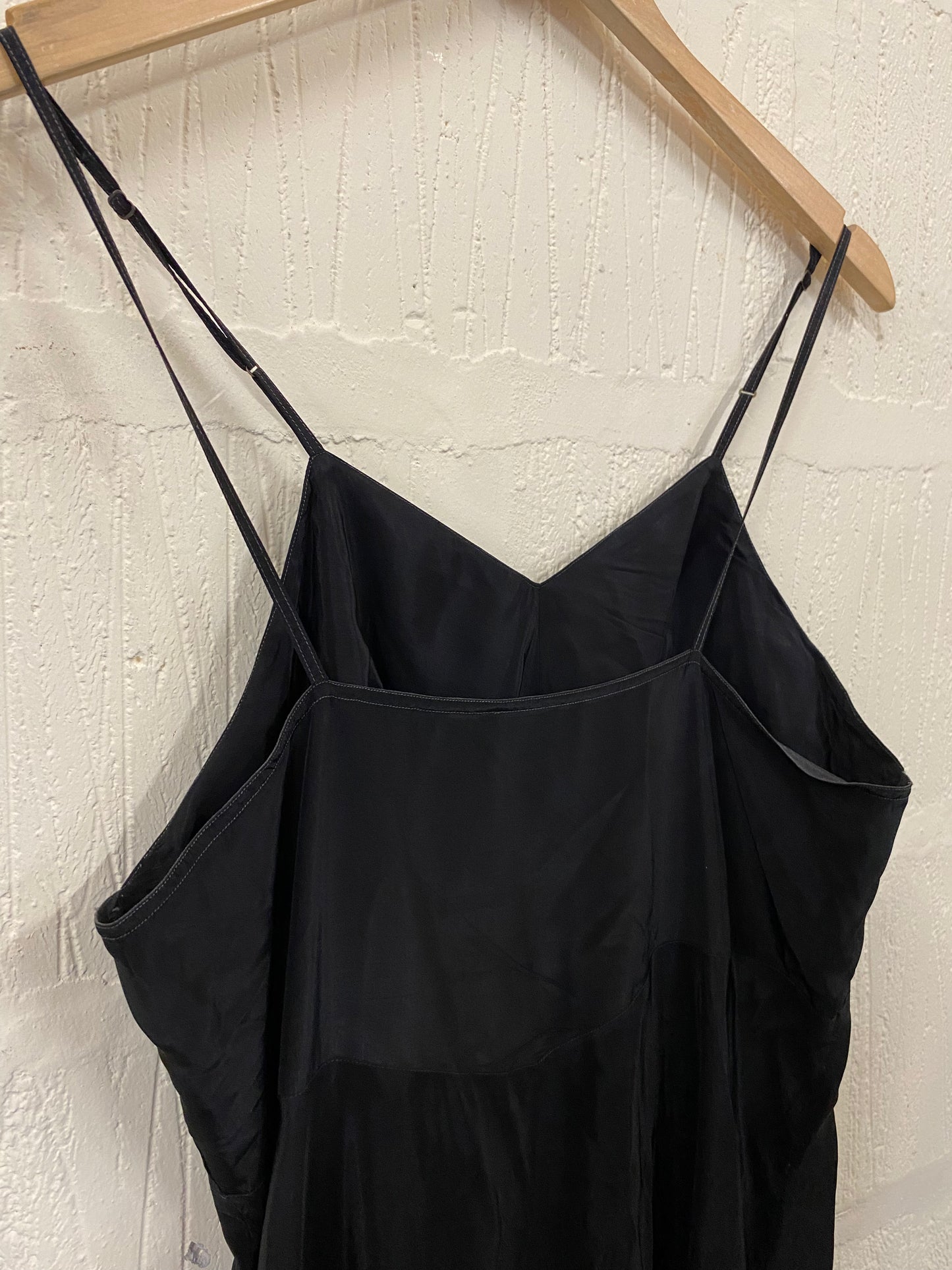 Vintage Black Slip Dress Size 12