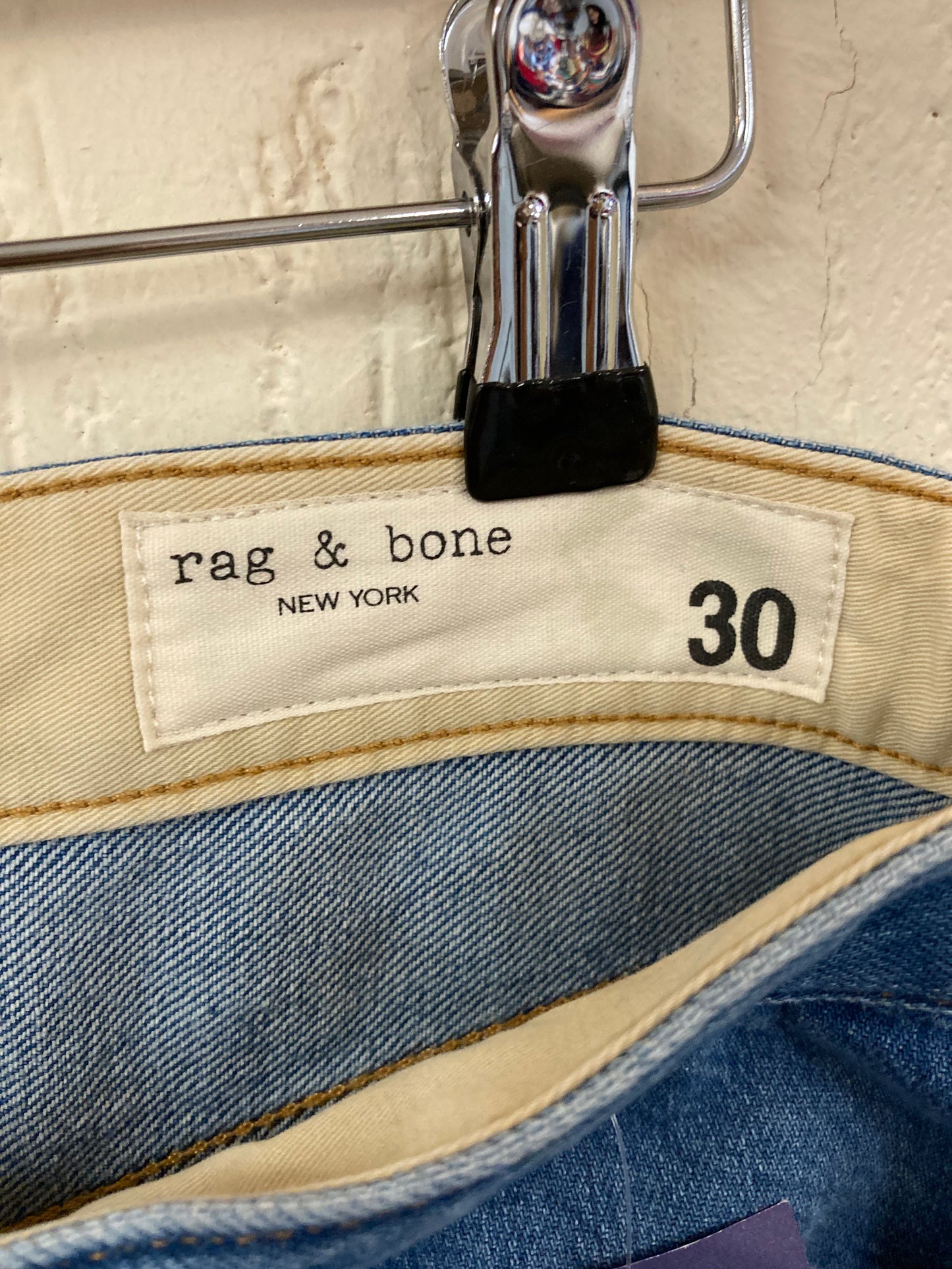 1990s Style Rag and Bone Denim Wide and Low Waist Jeans Size 30, Size 12