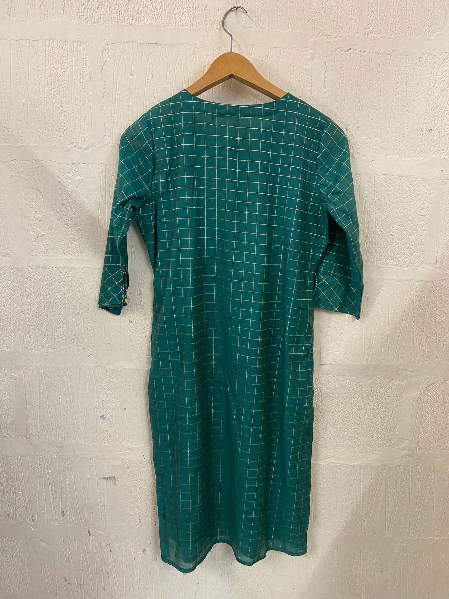 Vintage Emerald Green Midi Kaftan Size 14