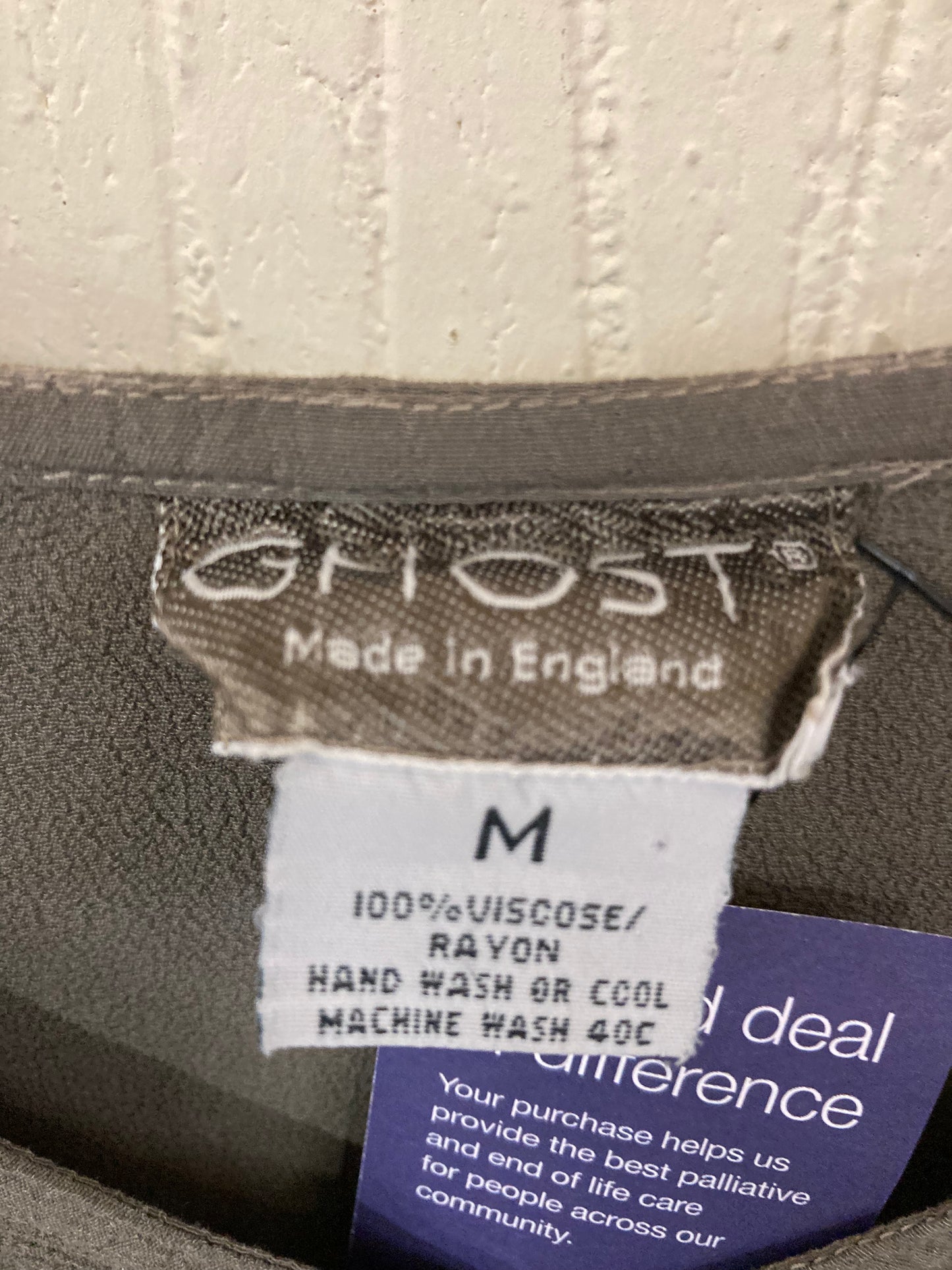 Vintage Ghost Khaki Grey Ghost Top Size 8