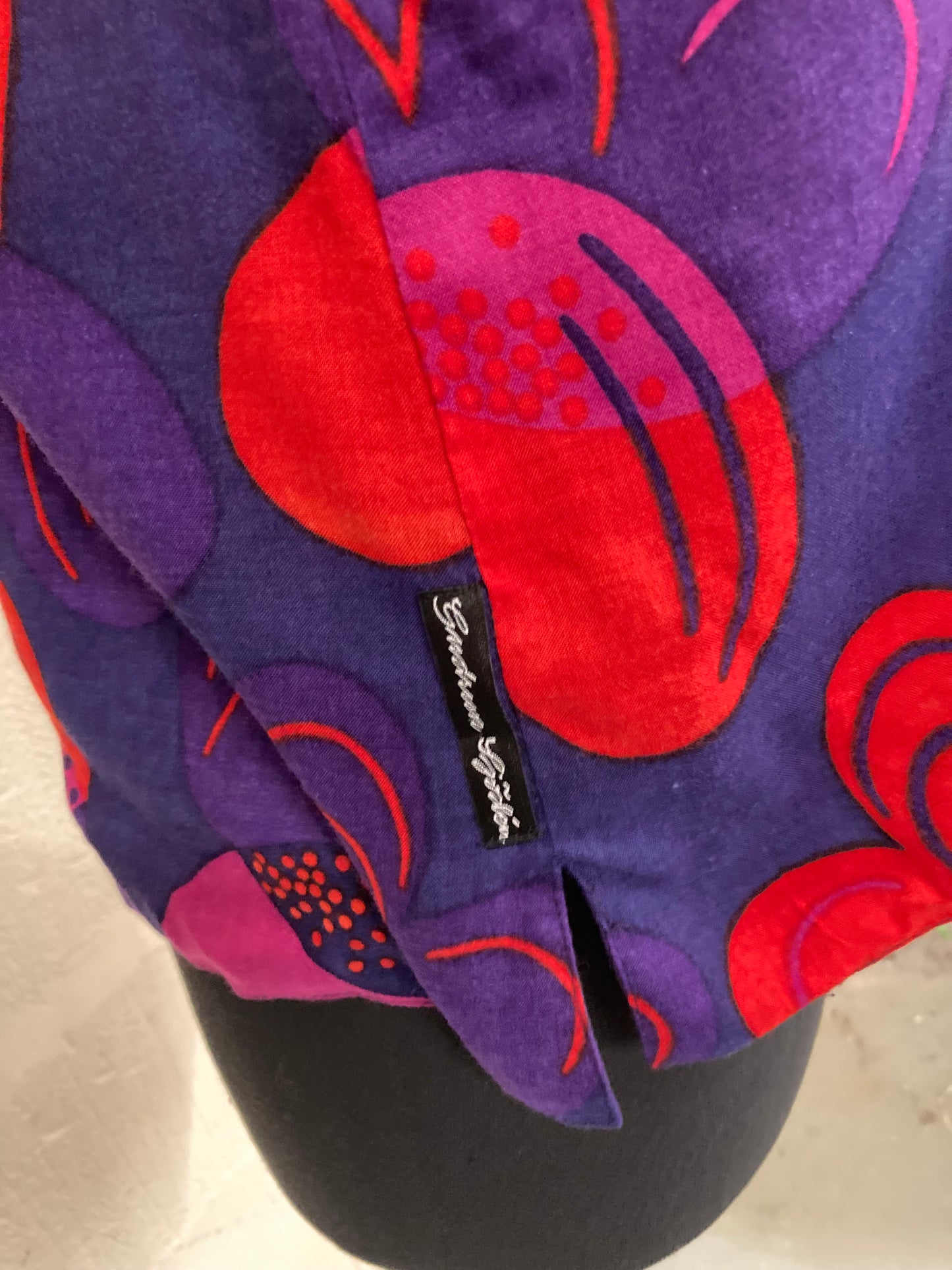 BNWT Purple and Red Reversible Waistcoat Size 18
