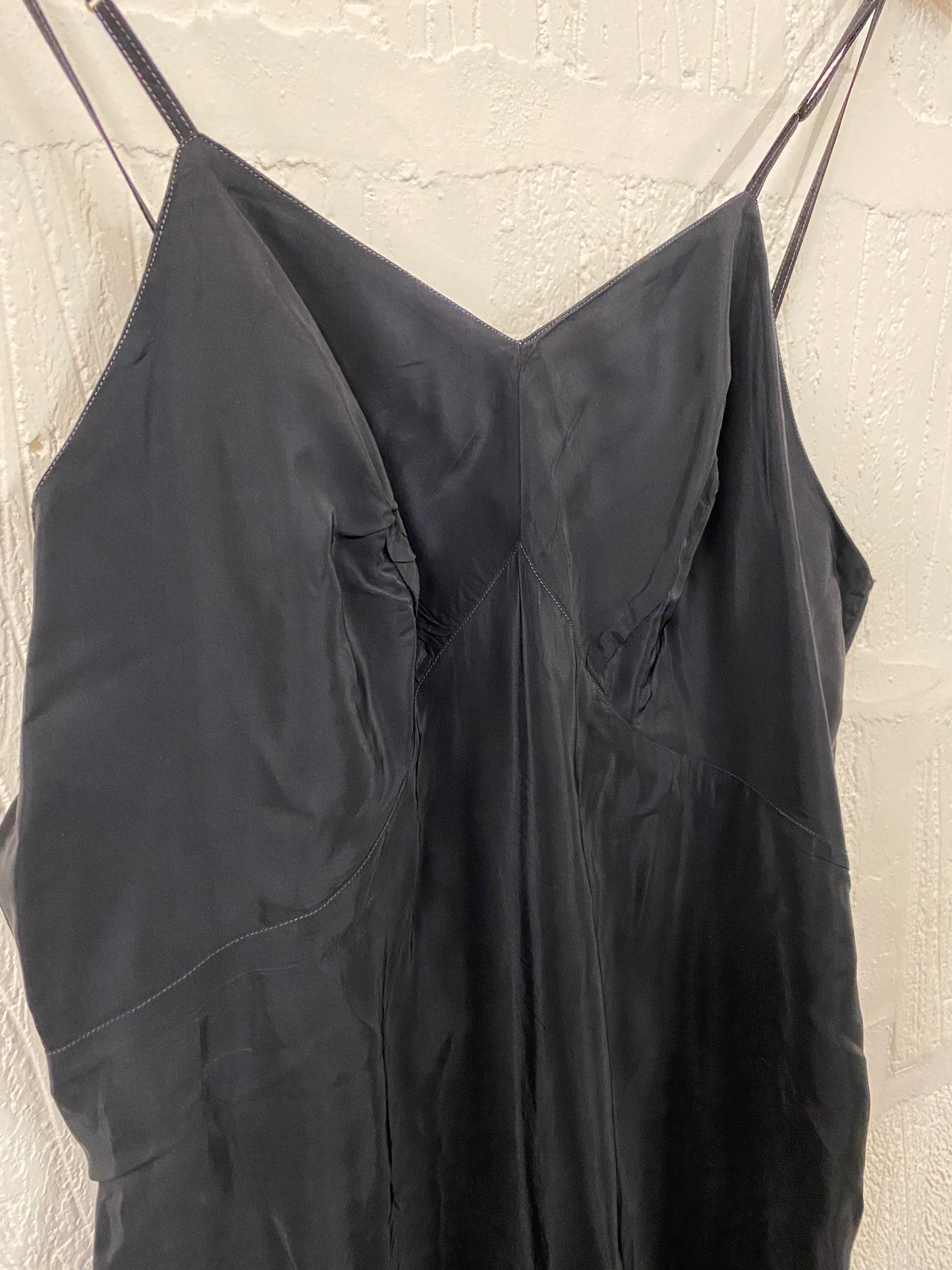 Vintage Black Slip Dress Size 12