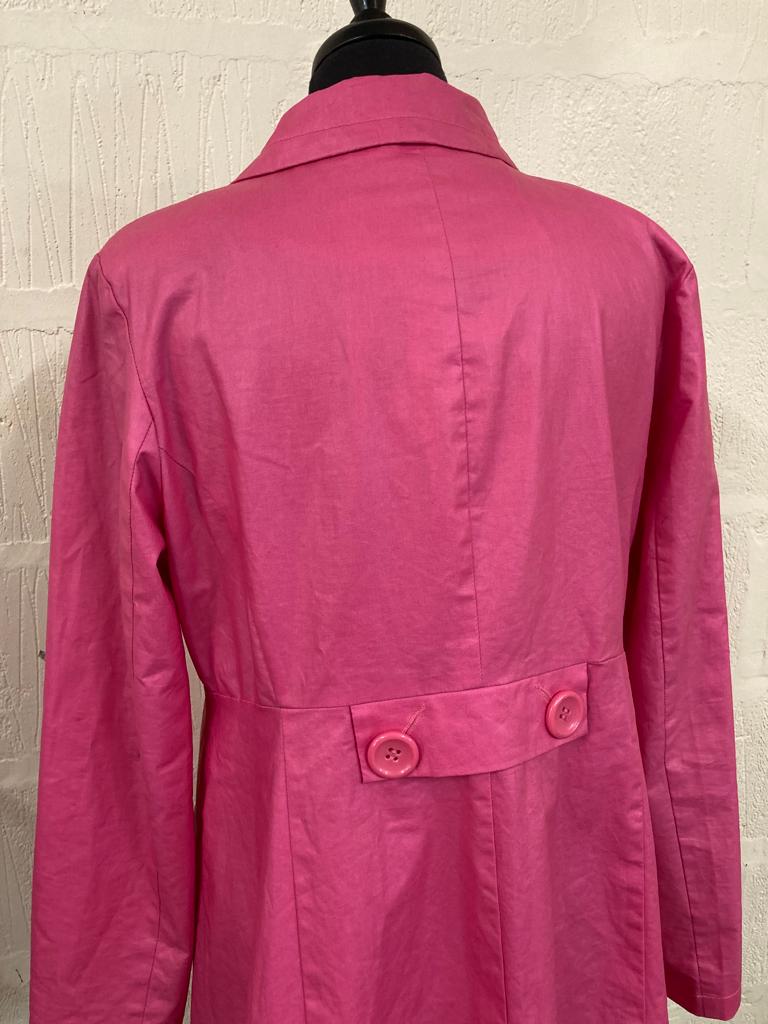 Candy Pink Fenn Wright Manson Thigh Length Coat 14L