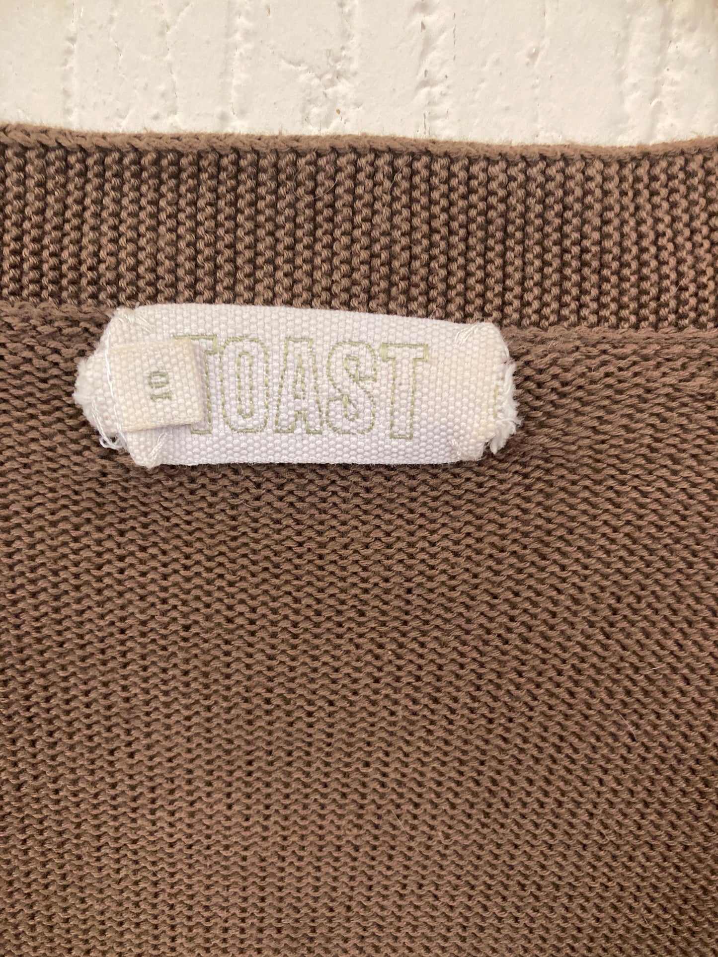 Preloved Toast Cotton Cardigan size 10