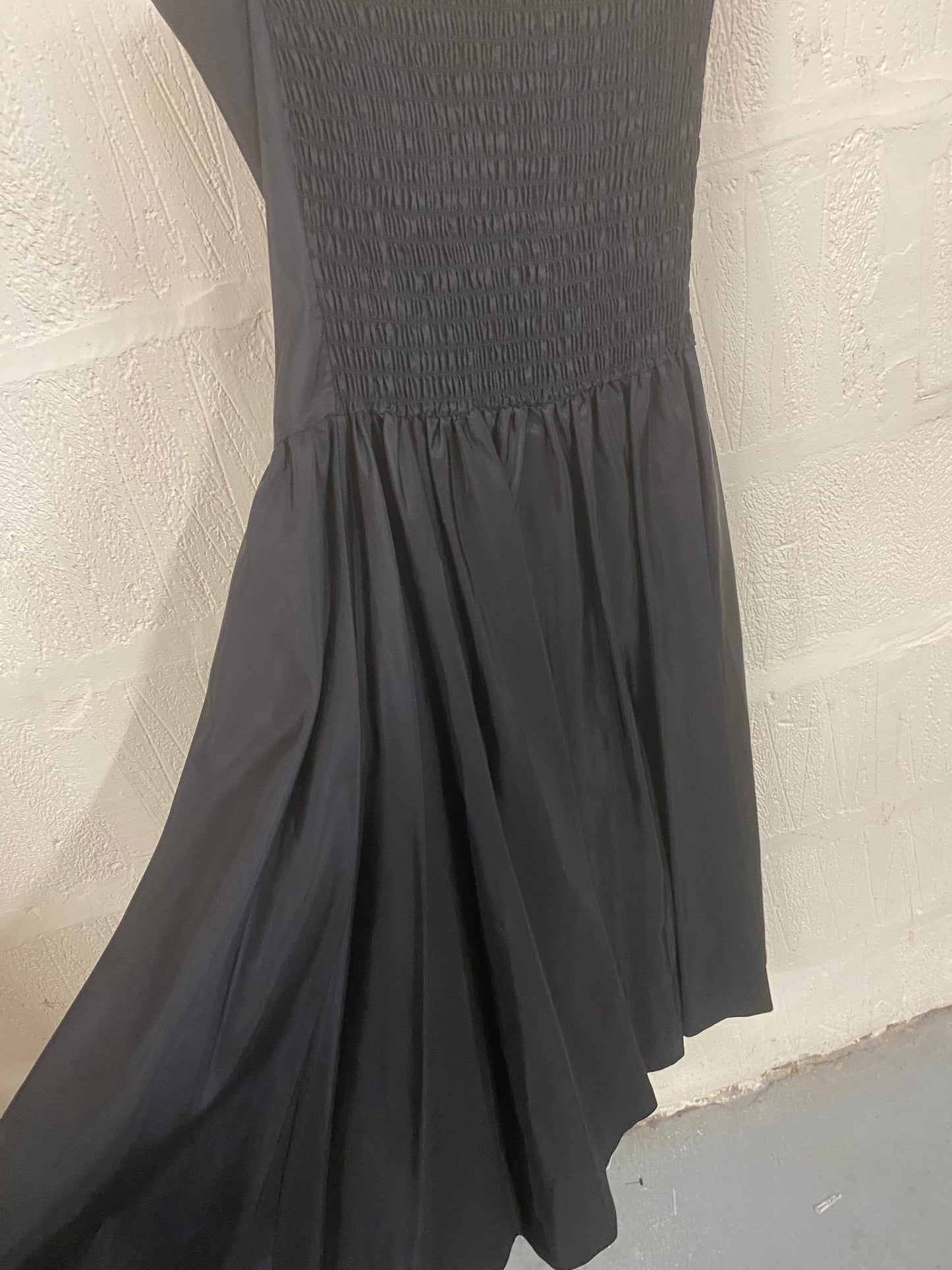 Vintage 1980s Black Strapless Dress Size 12