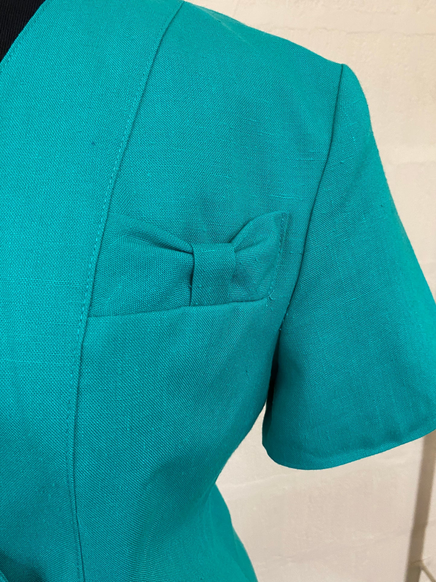 1990s Turquoise Green Jacket Size 10