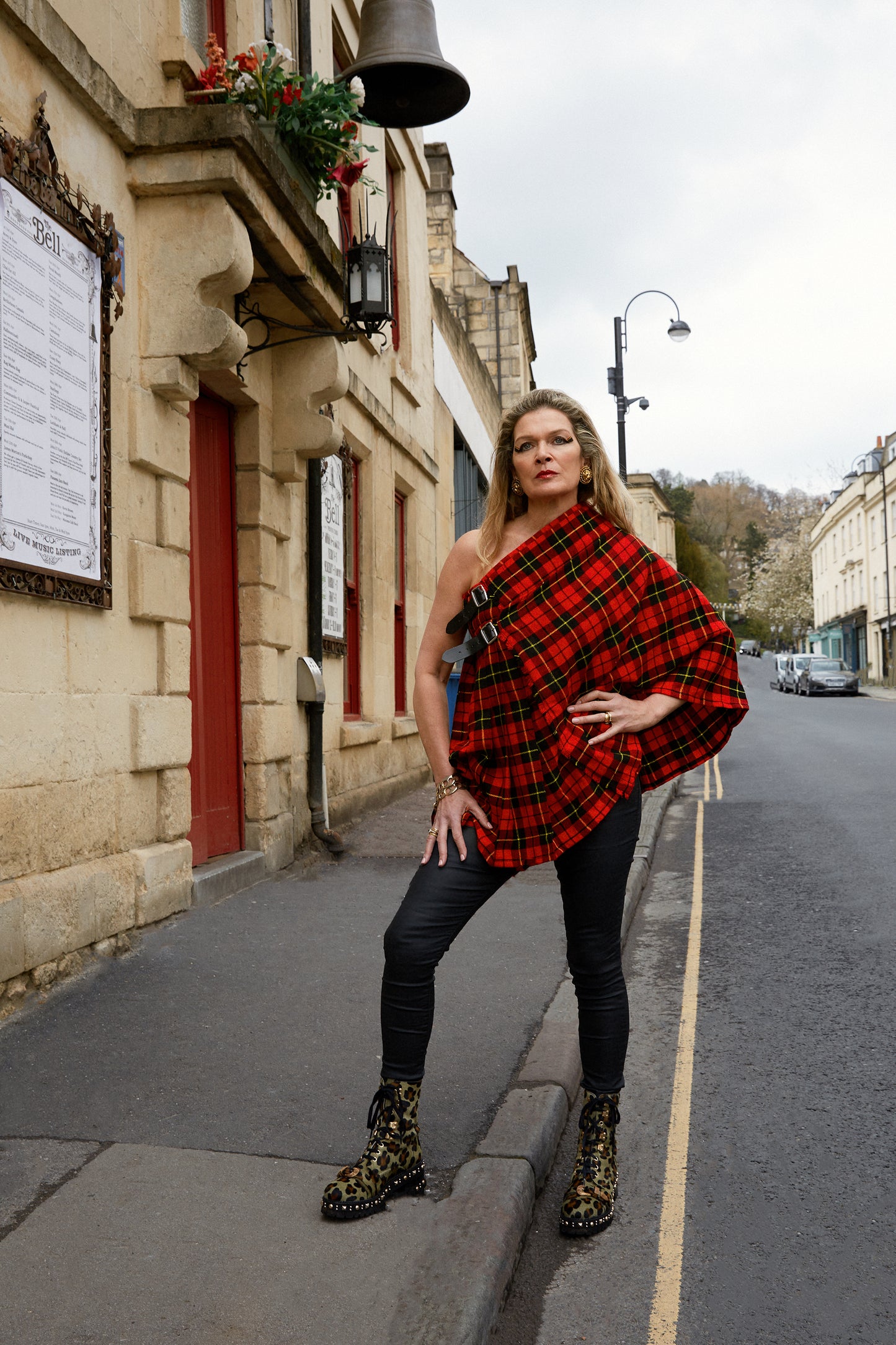 Vintage Red Tartan Kilt Size 22