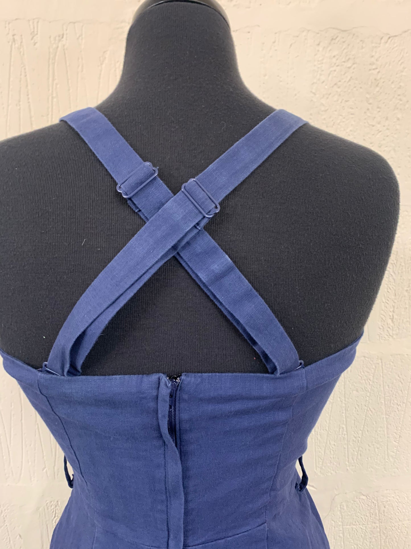 1950s Style Collectif Navy Dress Size 10