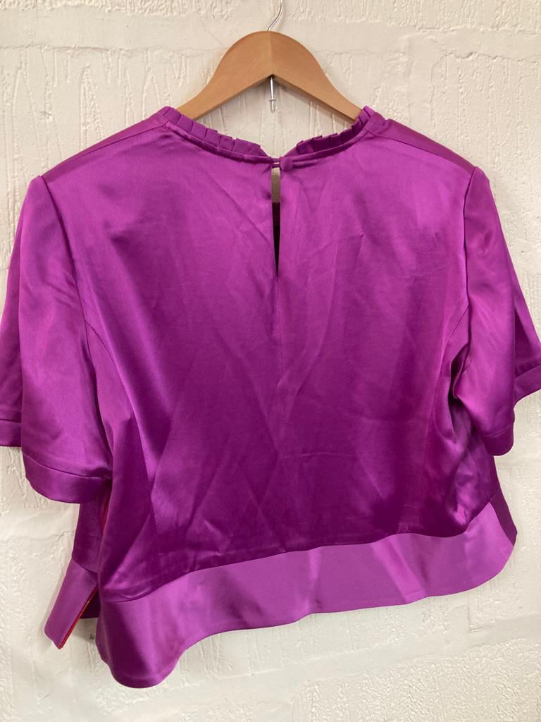 Celine Soria Purple Blouse Size 12-14