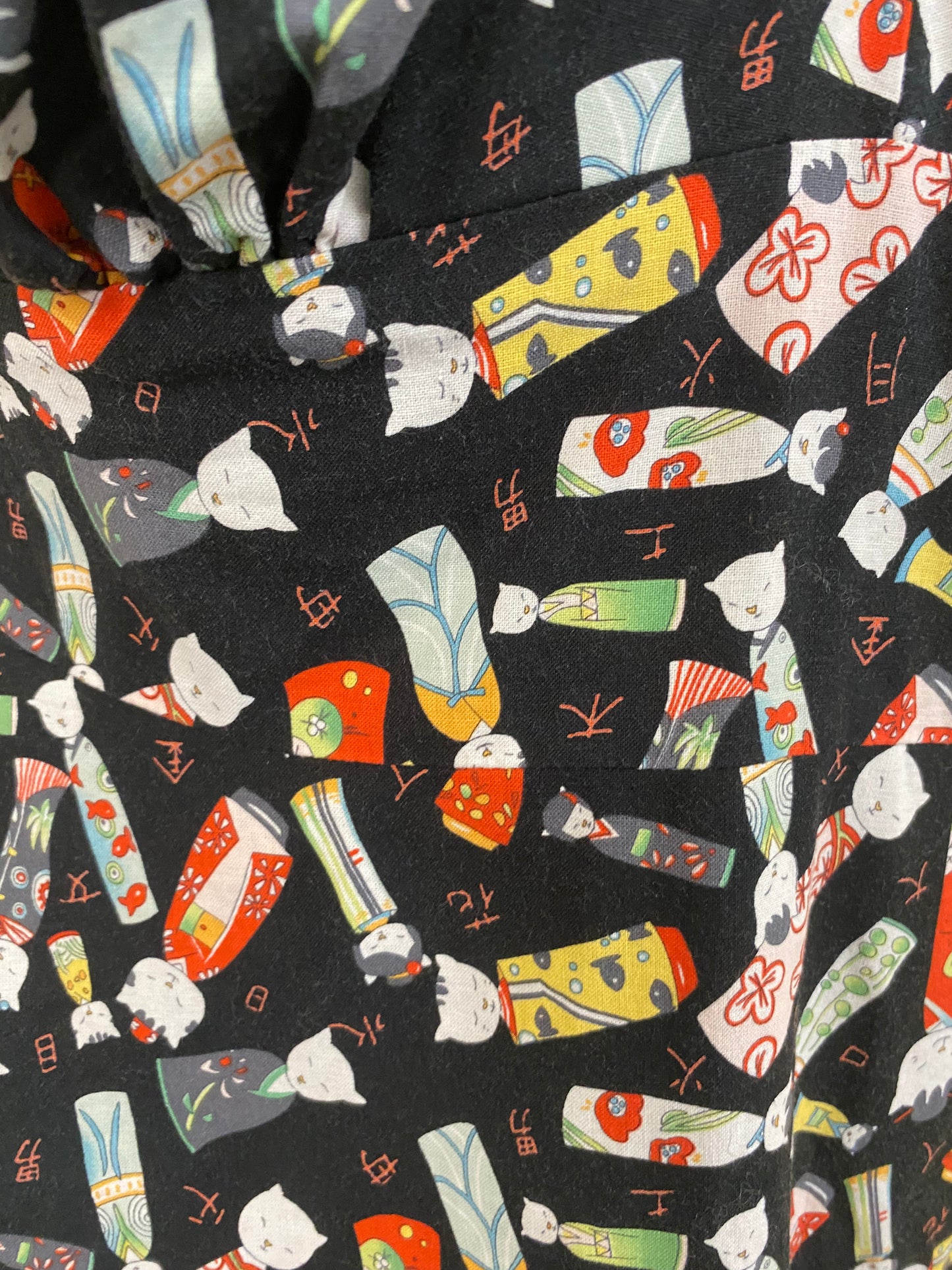 Get Cutie Cats in Kimonos Print Dress Size 12