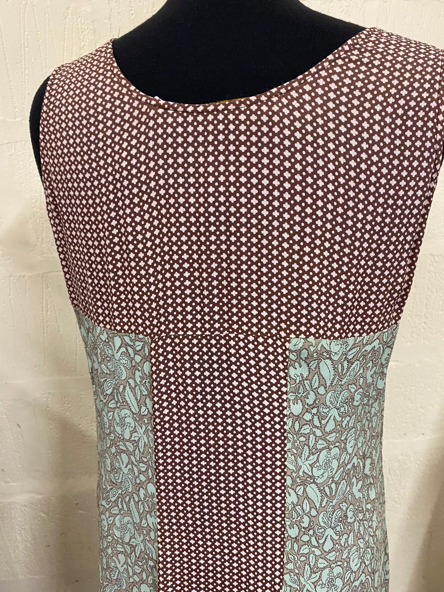 Clements Ribeiro Portobello Patterned Sleeveless Knee Length Dress Size 12