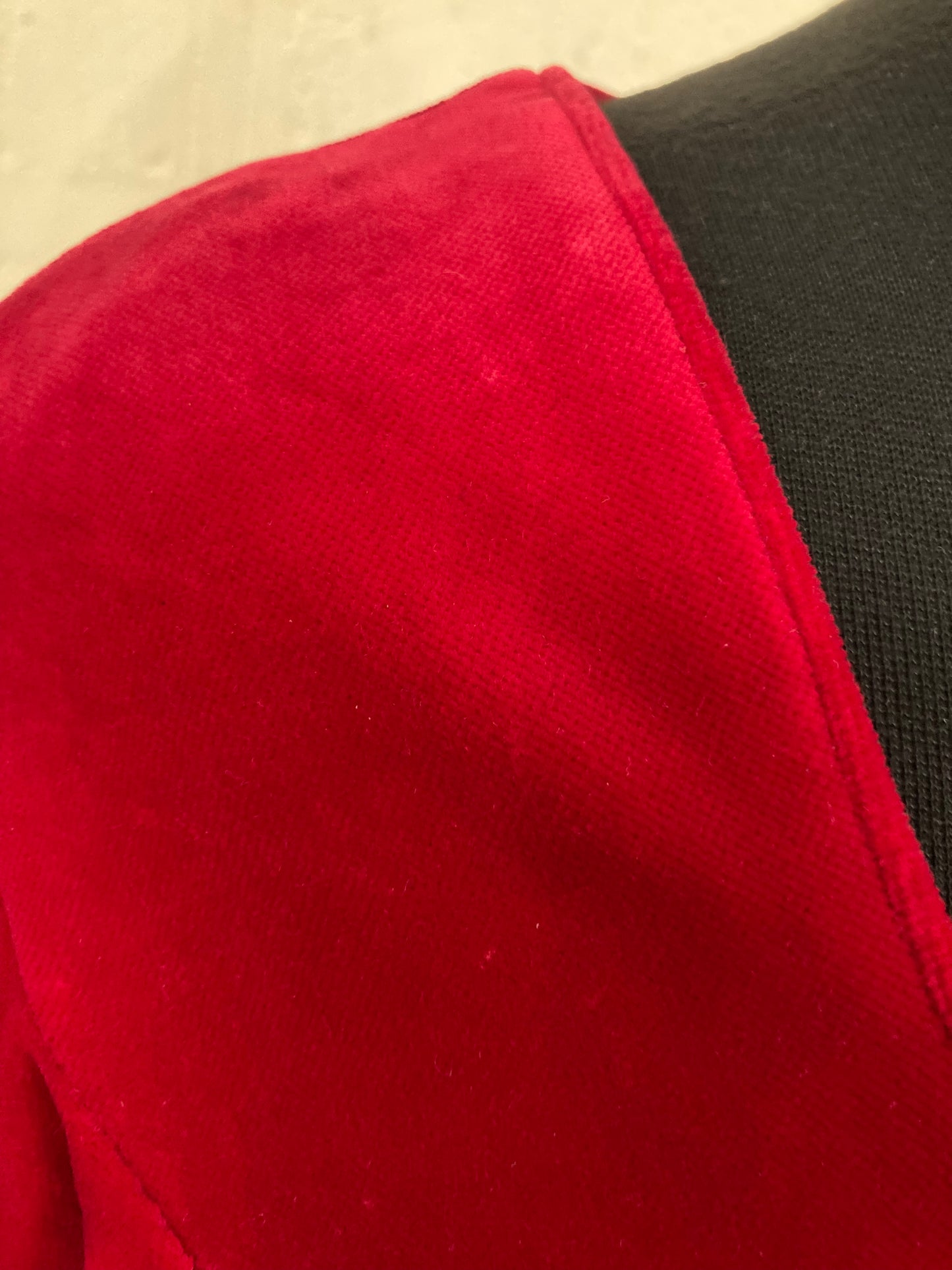 Vintage 1980s Red Velvet Laura Ashley Dress Size 14