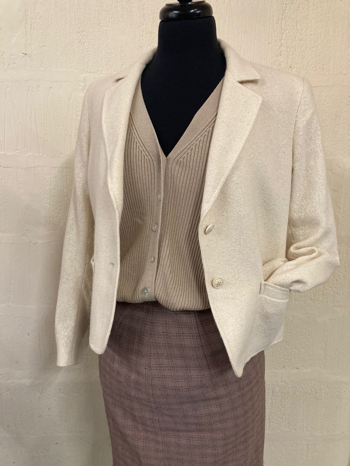 Vintage Brown Pencil Skirt Size 6