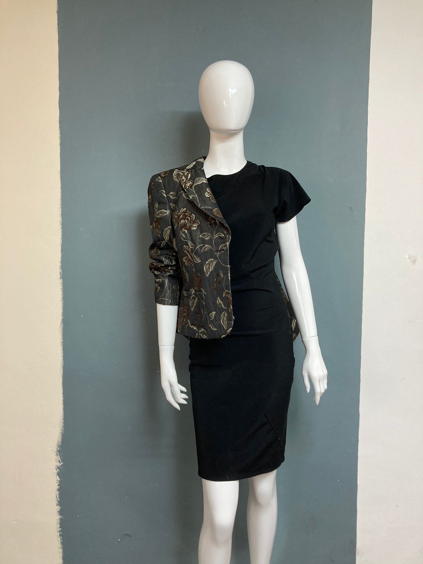 Monsoon Metallic Floral Jacket Size 14